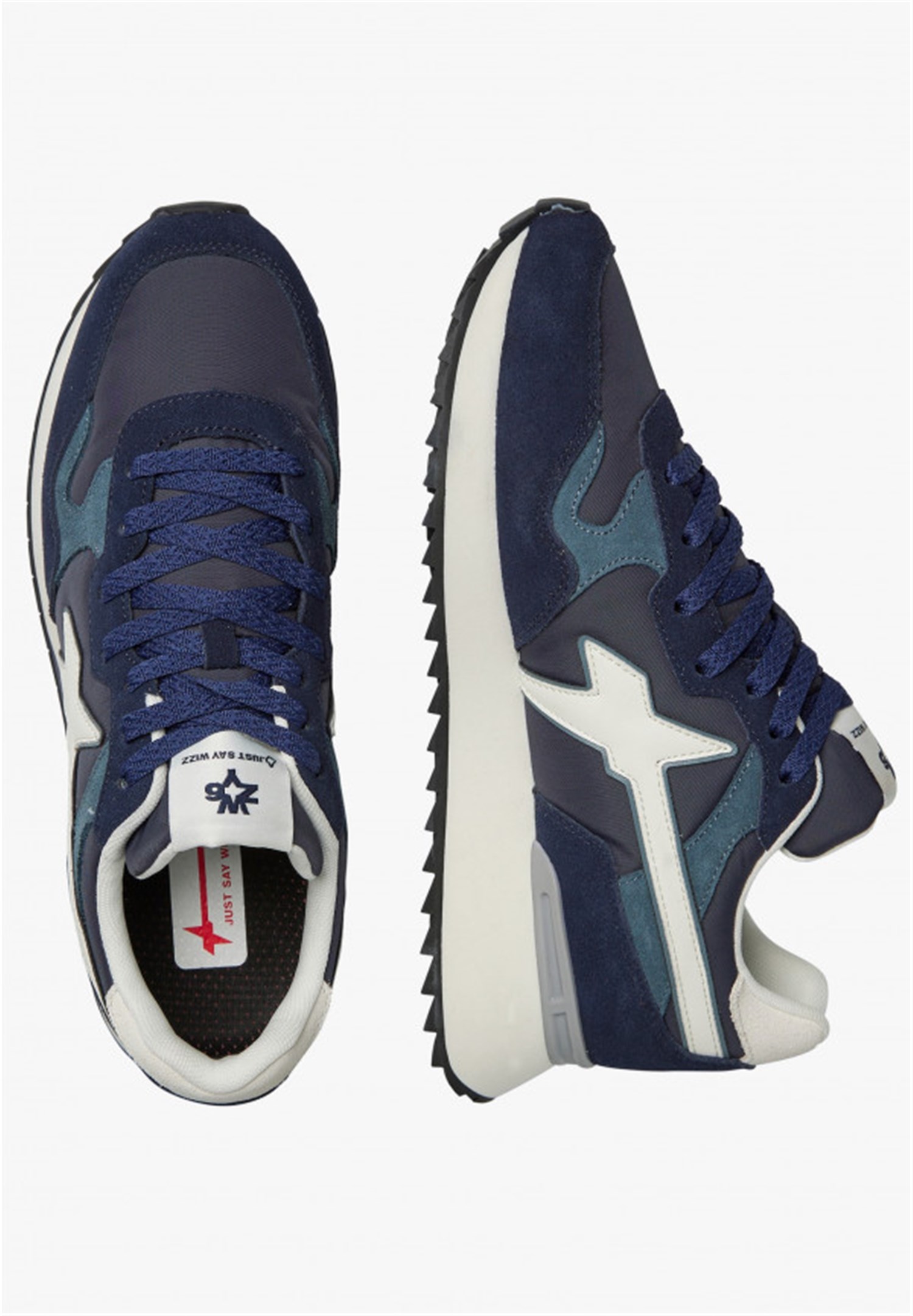 W6YZ 12015185261C69 Blu Scarpe Uomo Sneakers