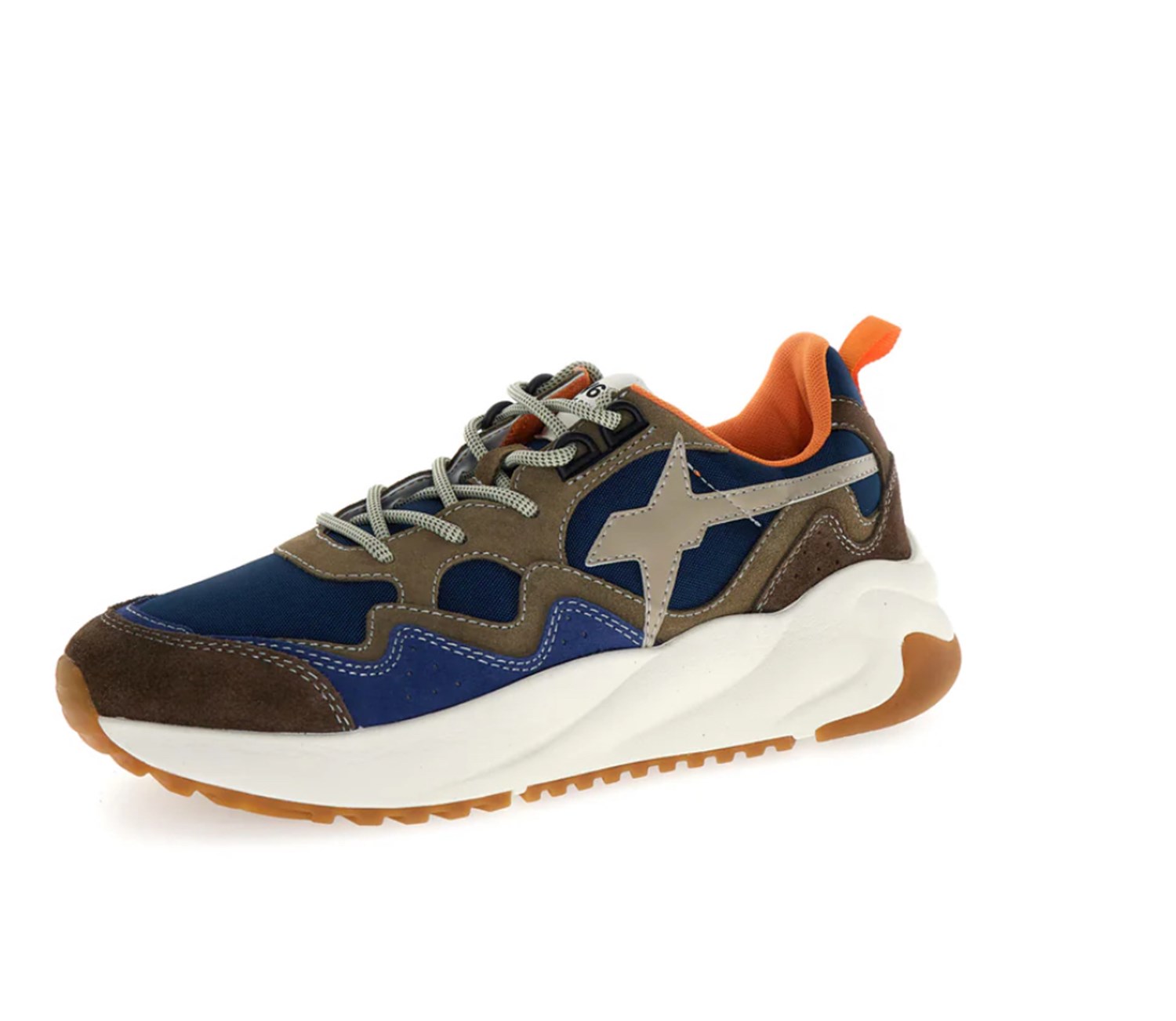 W6YZ 12019458012D25 Blu Scarpe Uomo Sneakers