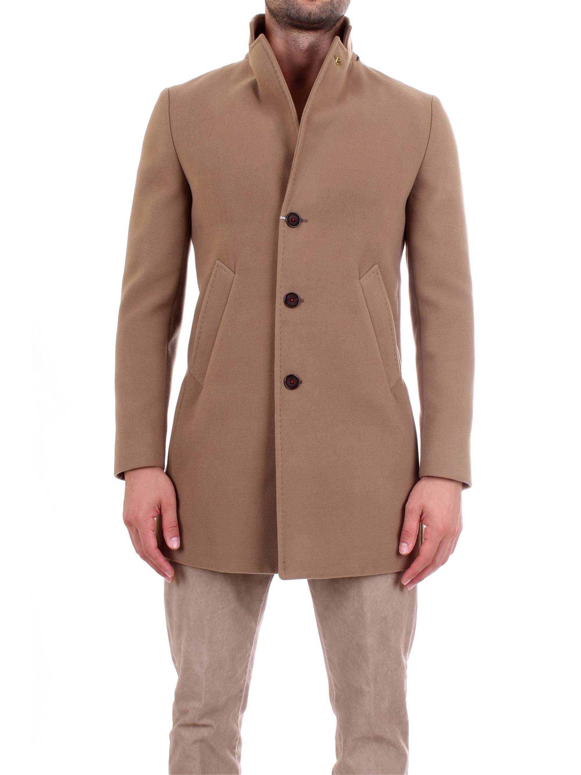 MANUEL RITZ 3332C4448 223574 Beige Abbigliamento Uomo Cappotto