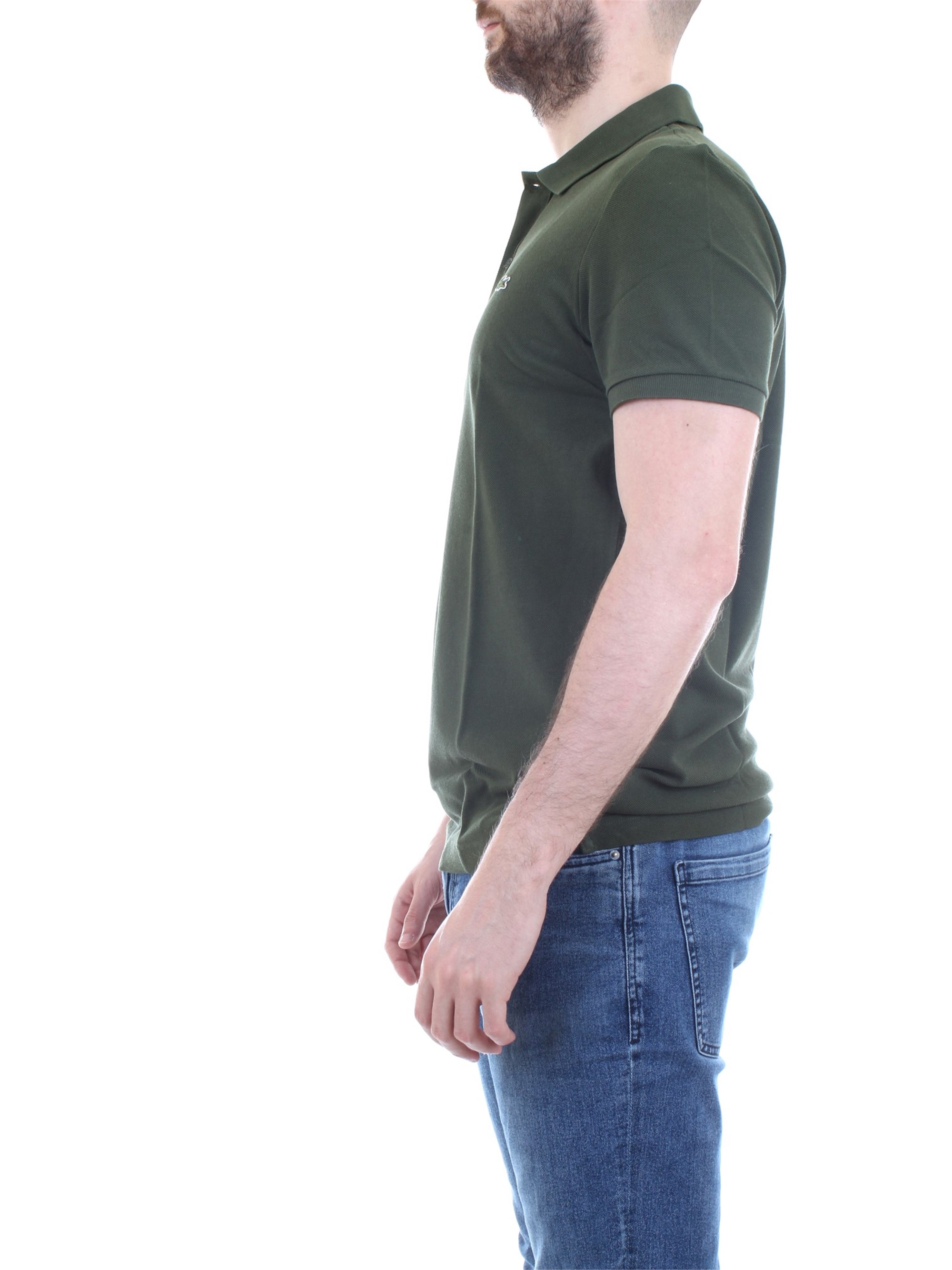 Lacoste PH4012 Verde Militare Abbigliamento Uomo Polo