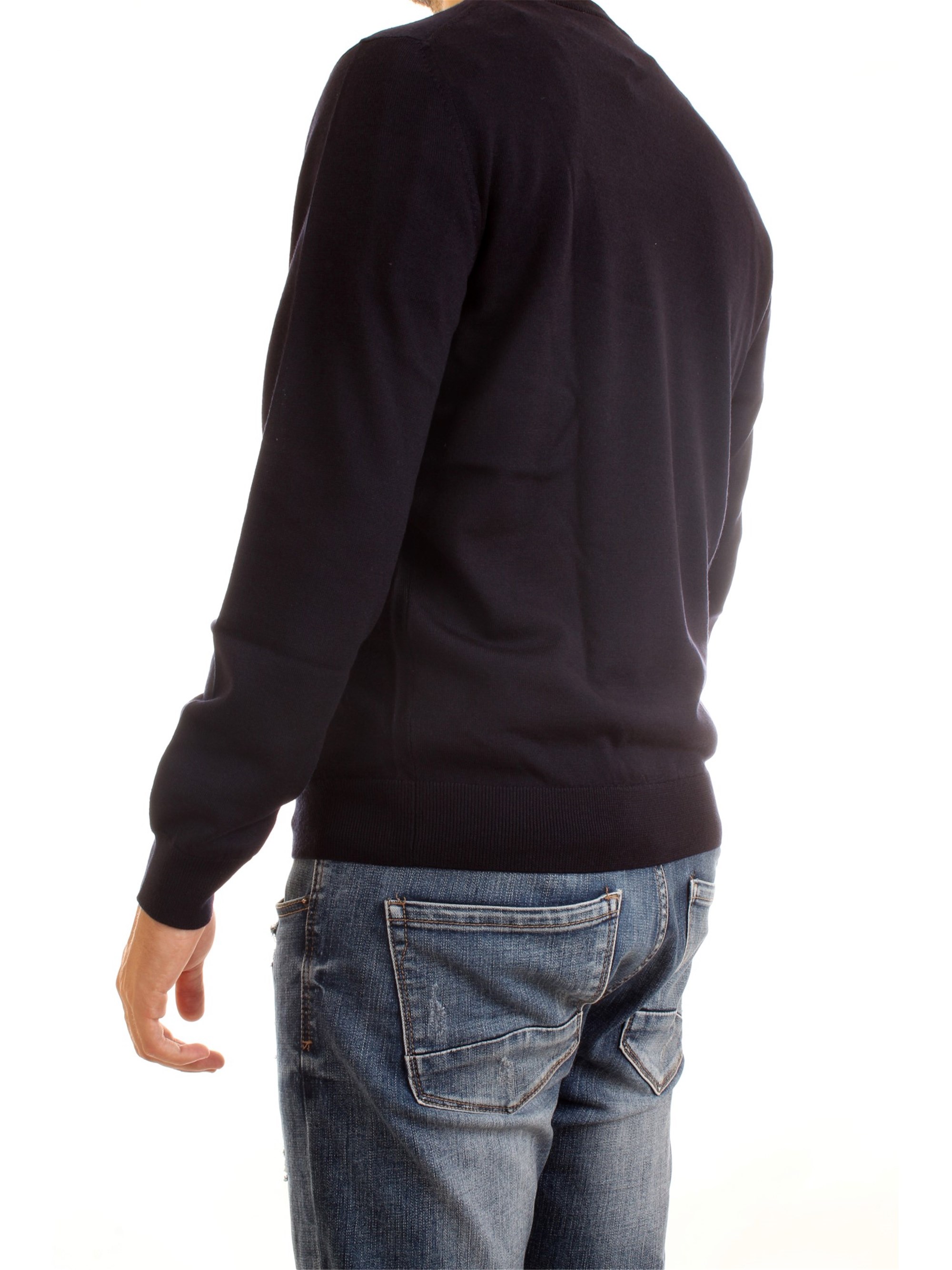 Lacoste AH1969 00 Blu Abbigliamento Uomo Maglioni