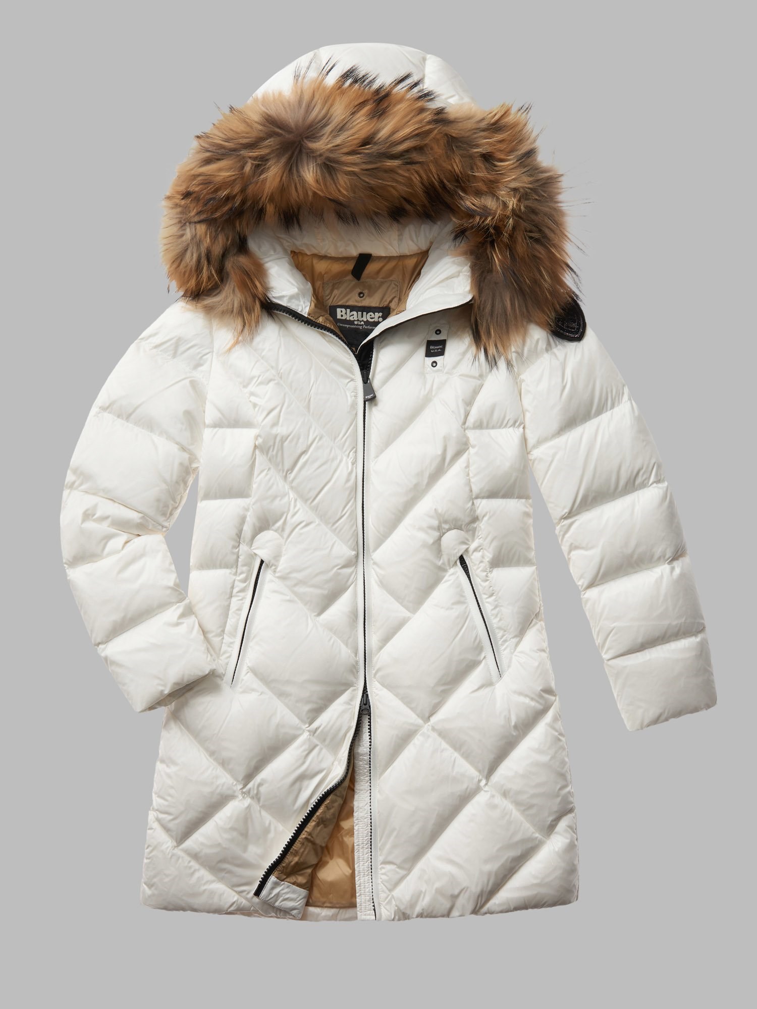 Blauer 23WBLDK03140 006047 Bianco Abbigliamento Donna Piumino