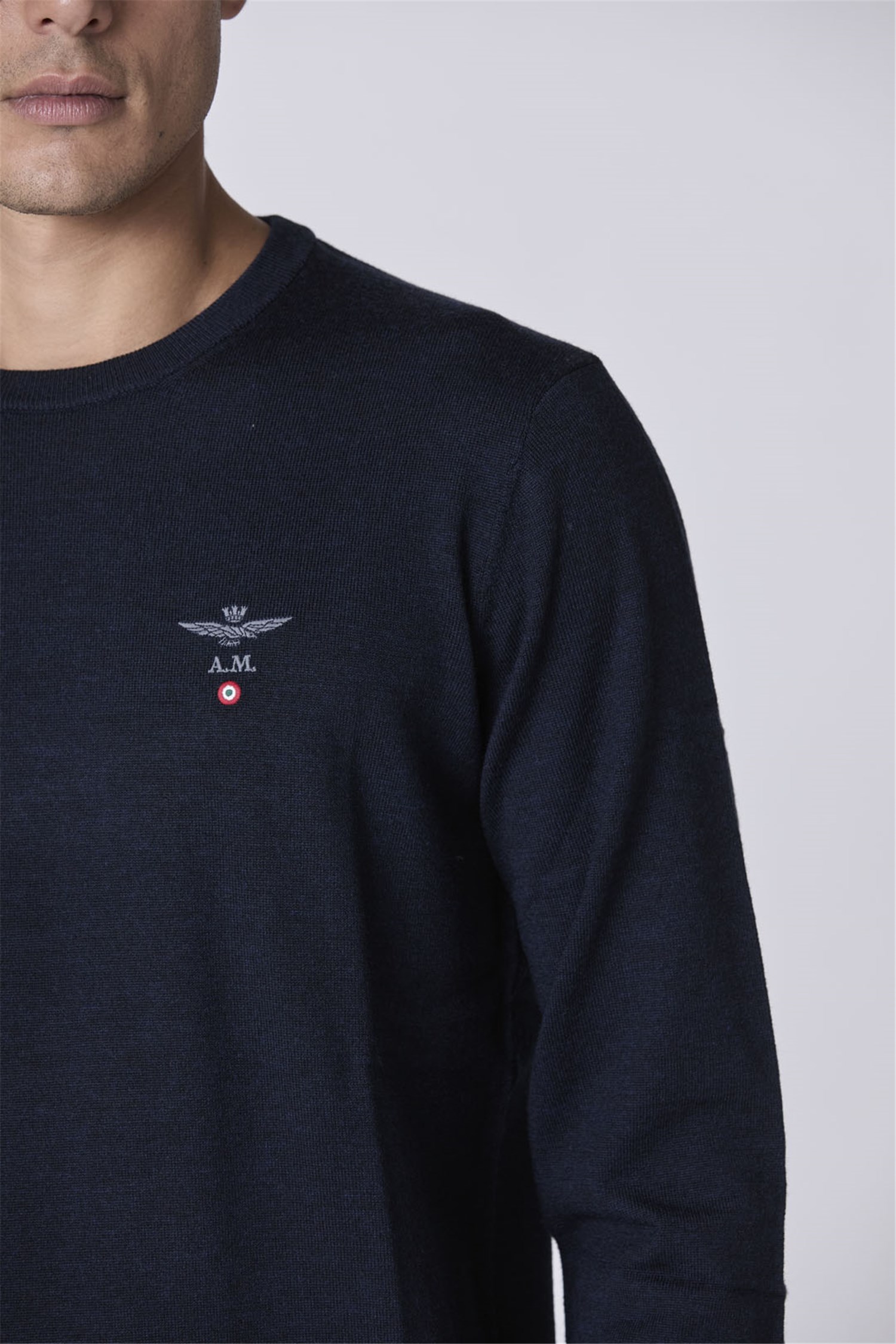 AERONAUTICA MILITARE 242MA1388L415 Blu Abbigliamento Uomo Maglia