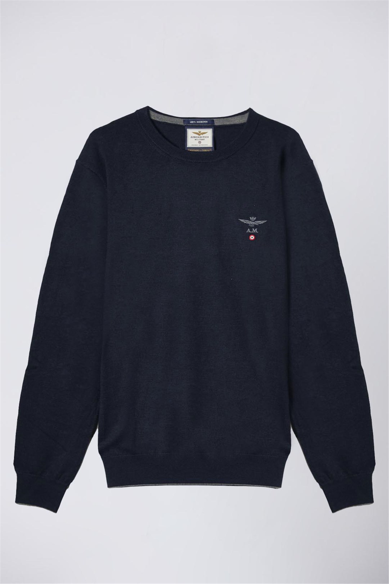 AERONAUTICA MILITARE 242MA1388L415 Blu Abbigliamento Uomo Maglia