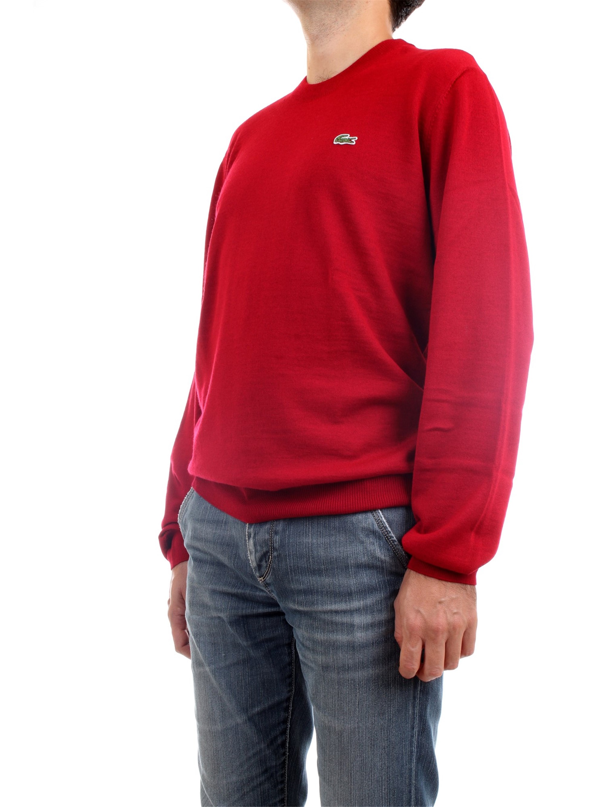 Lacoste AH2210 00 Bordeaux Abbigliamento Uomo Maglioni