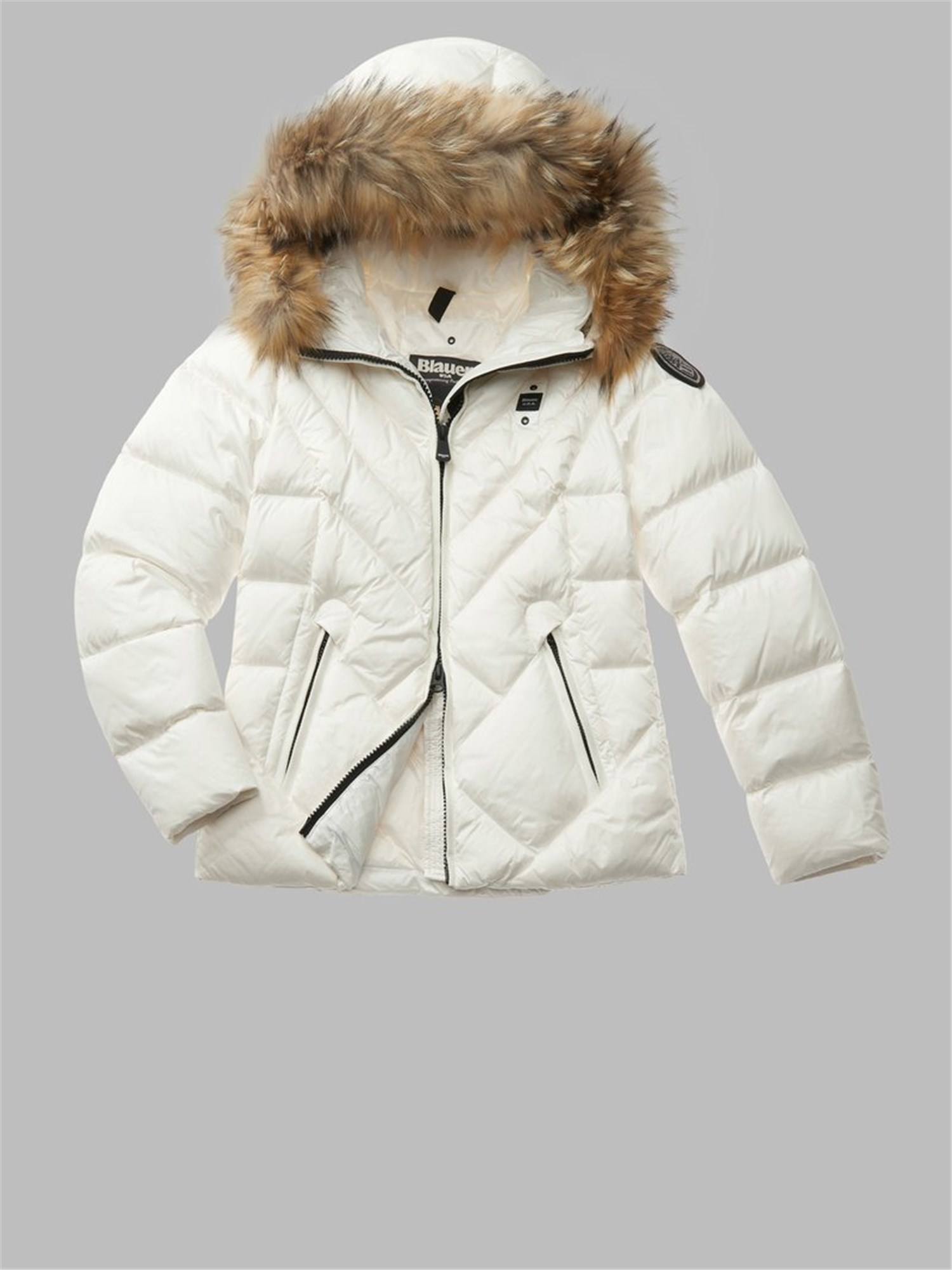 Blauer 25WBLDC03097 006047 Bianco Abbigliamento Donna Piumino