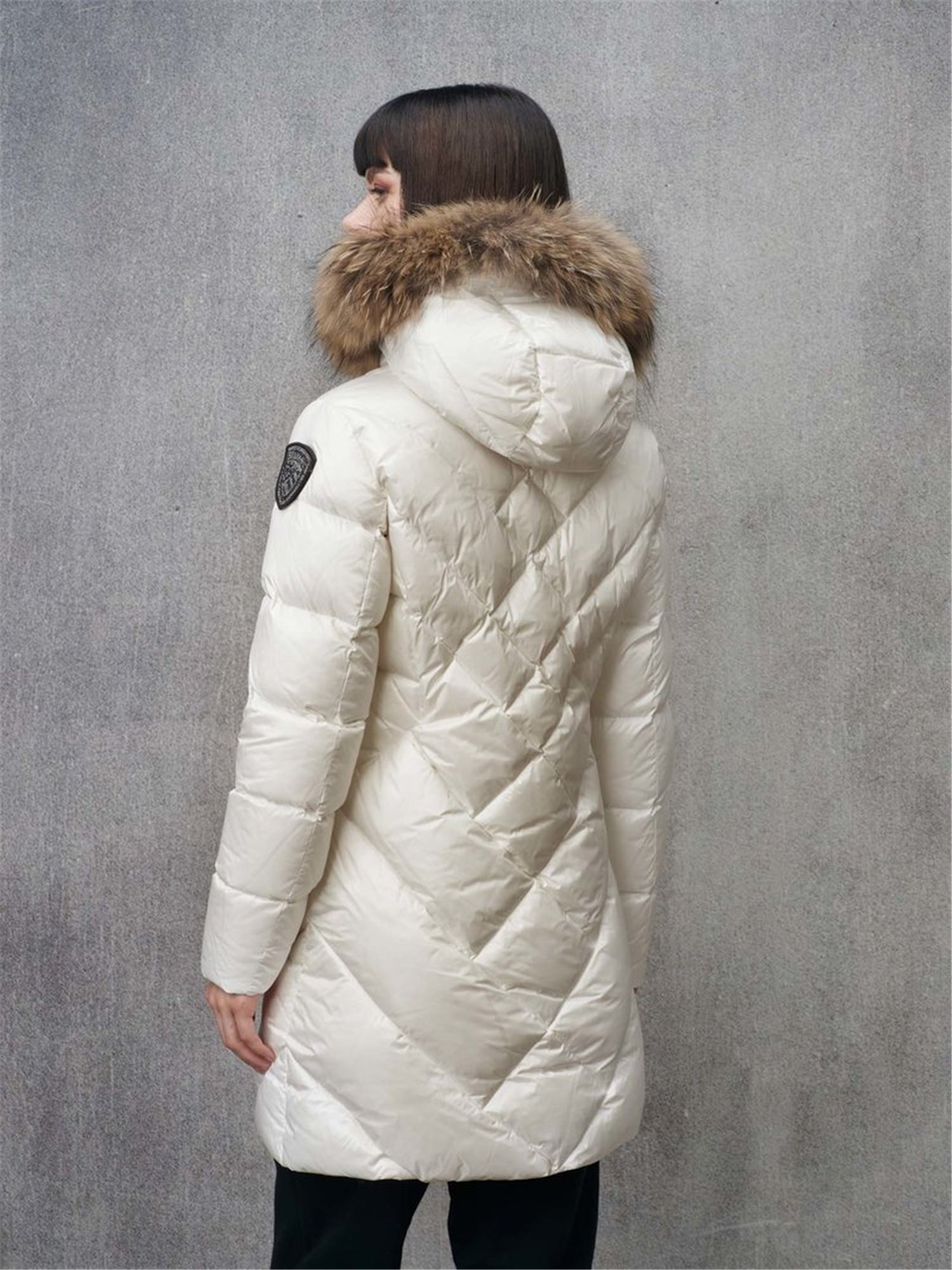 Blauer 25WBLDK03098 006047 Bianco Abbigliamento Donna Piumino