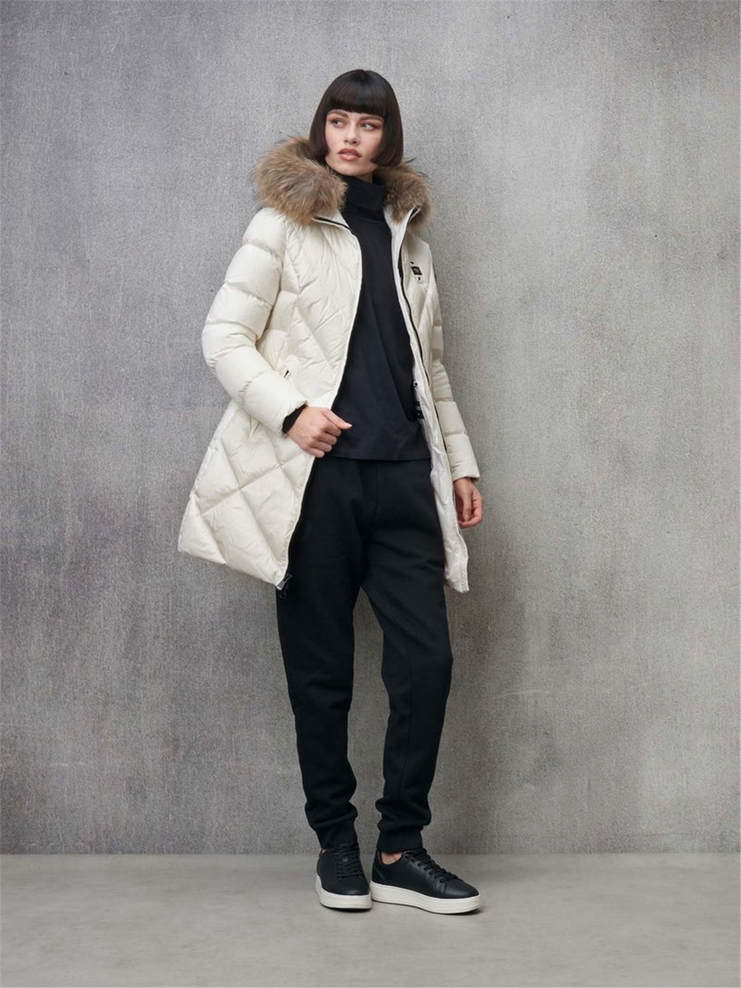 Blauer 25WBLDK03098 006047 Bianco Abbigliamento Donna Piumino