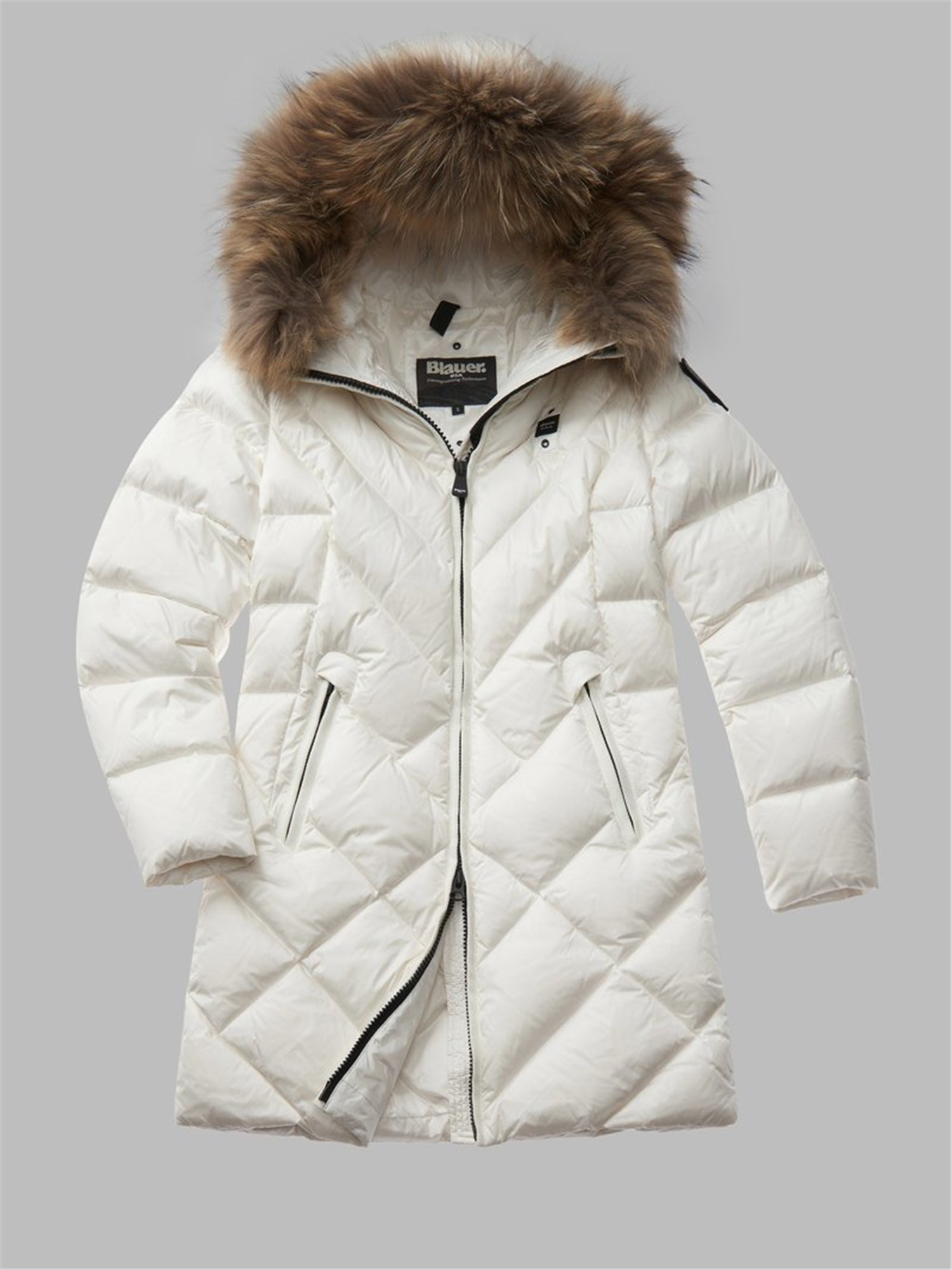 Blauer 25WBLDK03098 006047 Bianco Abbigliamento Donna Piumino