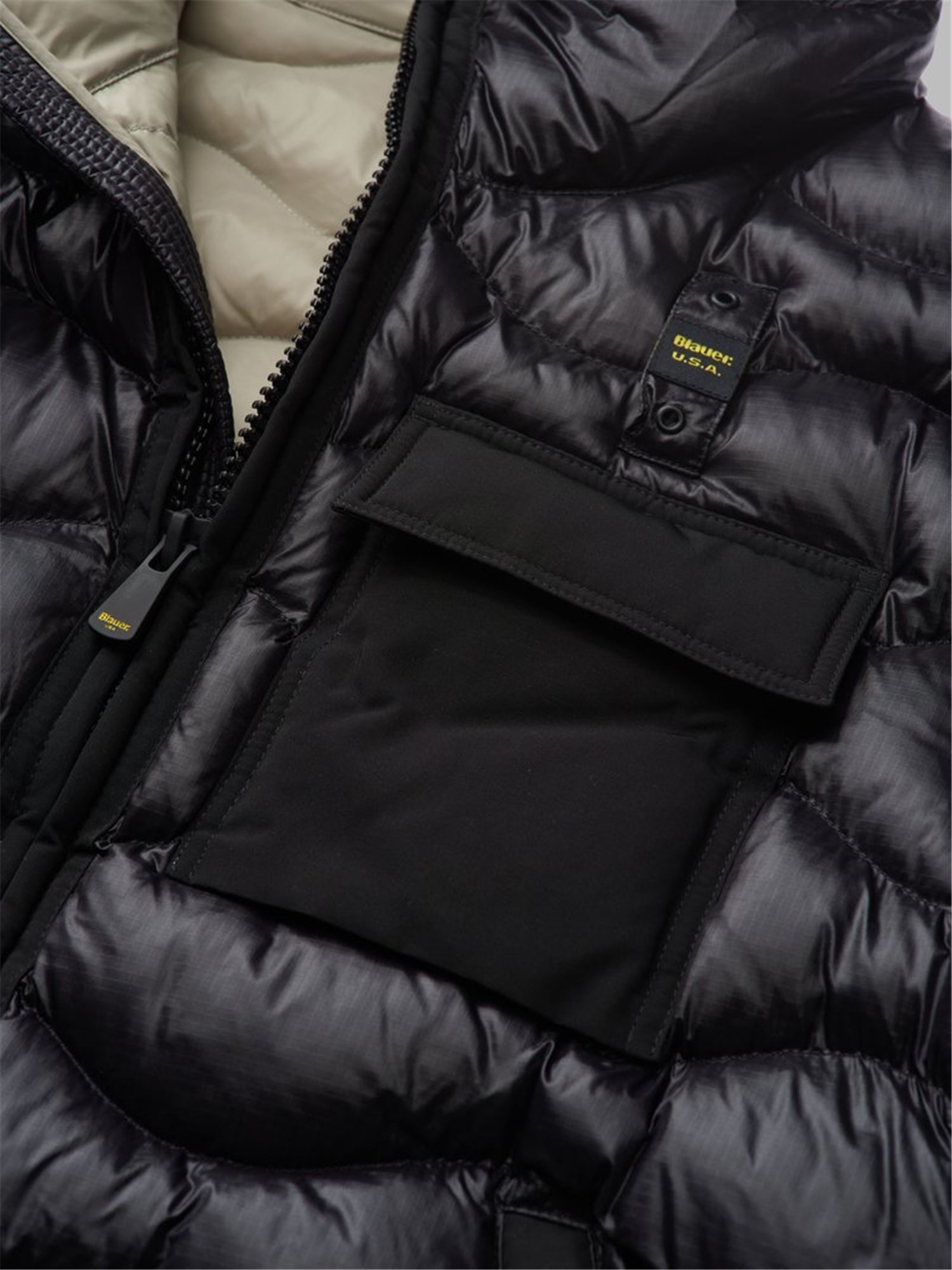 Blauer 25WBLUC02080 005958 Nero Abbigliamento Uomo Piumino