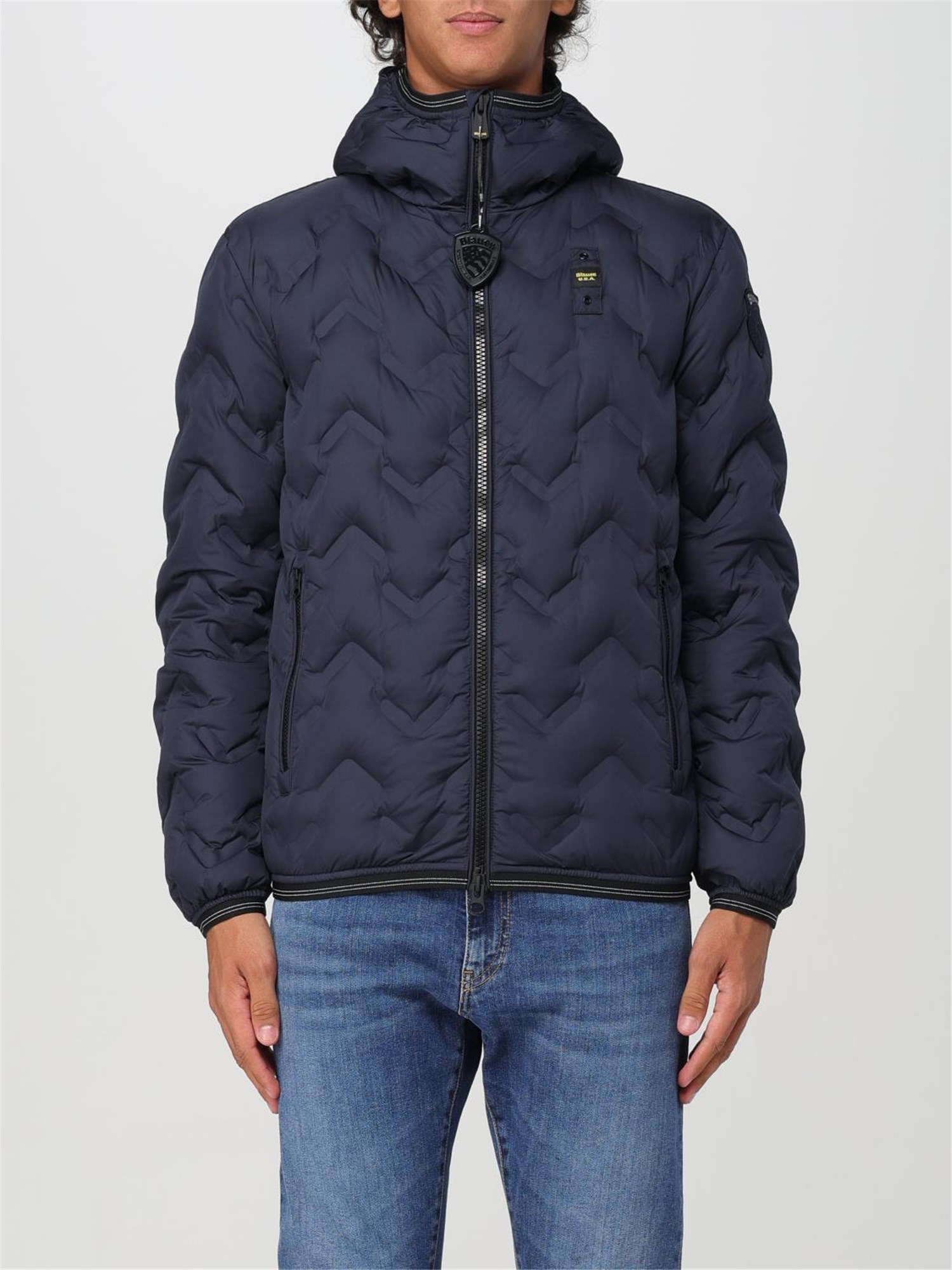 Blauer 24WBLUC03125 006952 Blu Abbigliamento Uomo Piumino