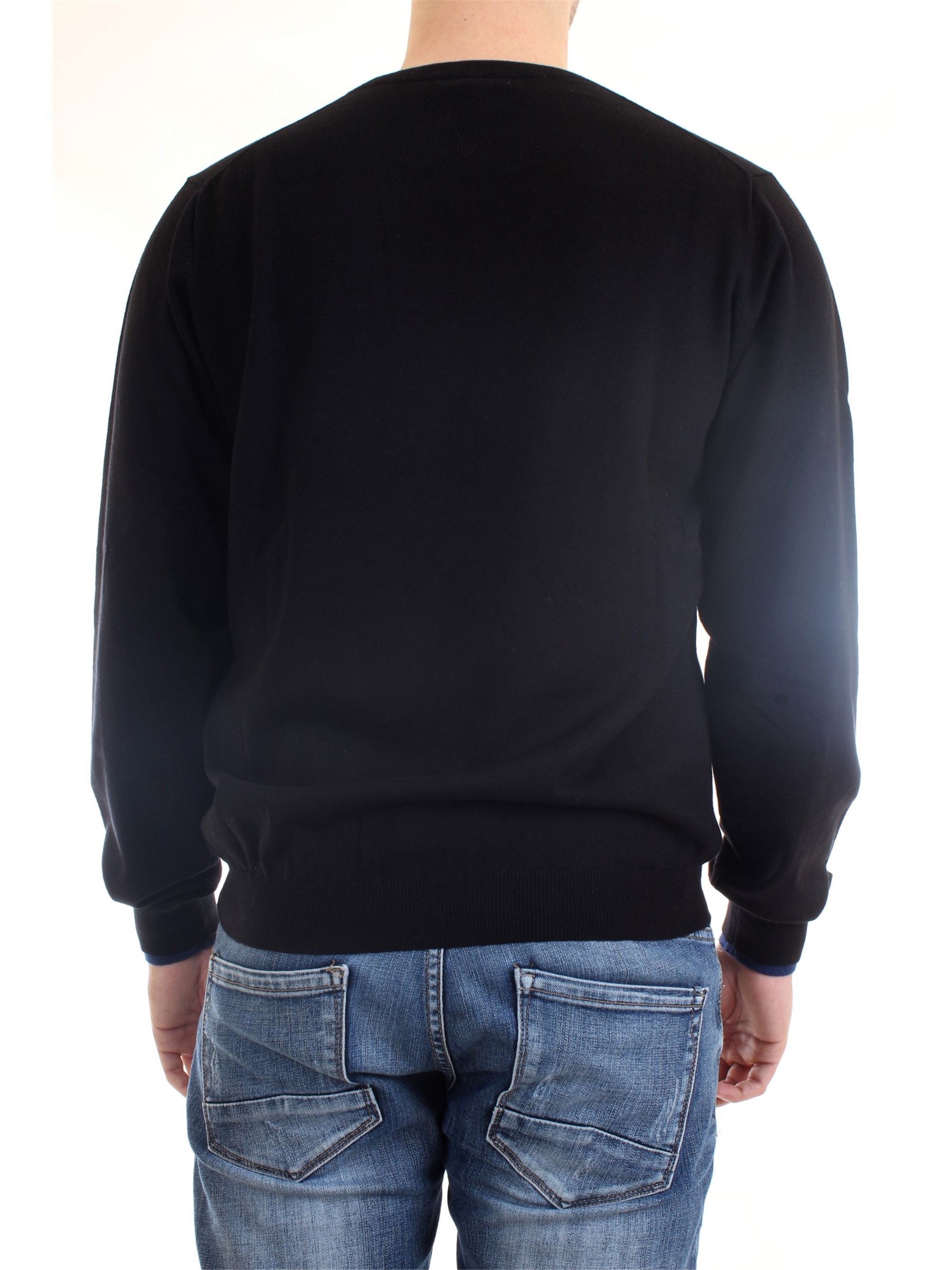 SUN68 K29105 Nero Abbigliamento Uomo Maglia