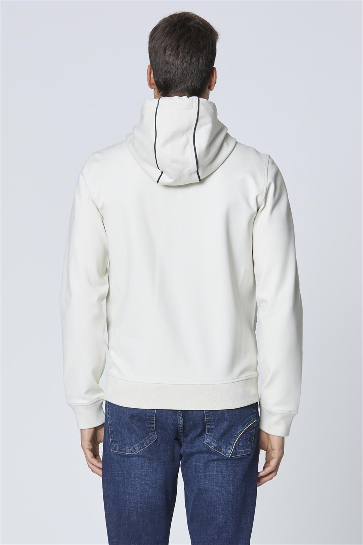 AERONAUTICA MILITARE 251FE2014F586 Latte Abbigliamento Uomo Felpa