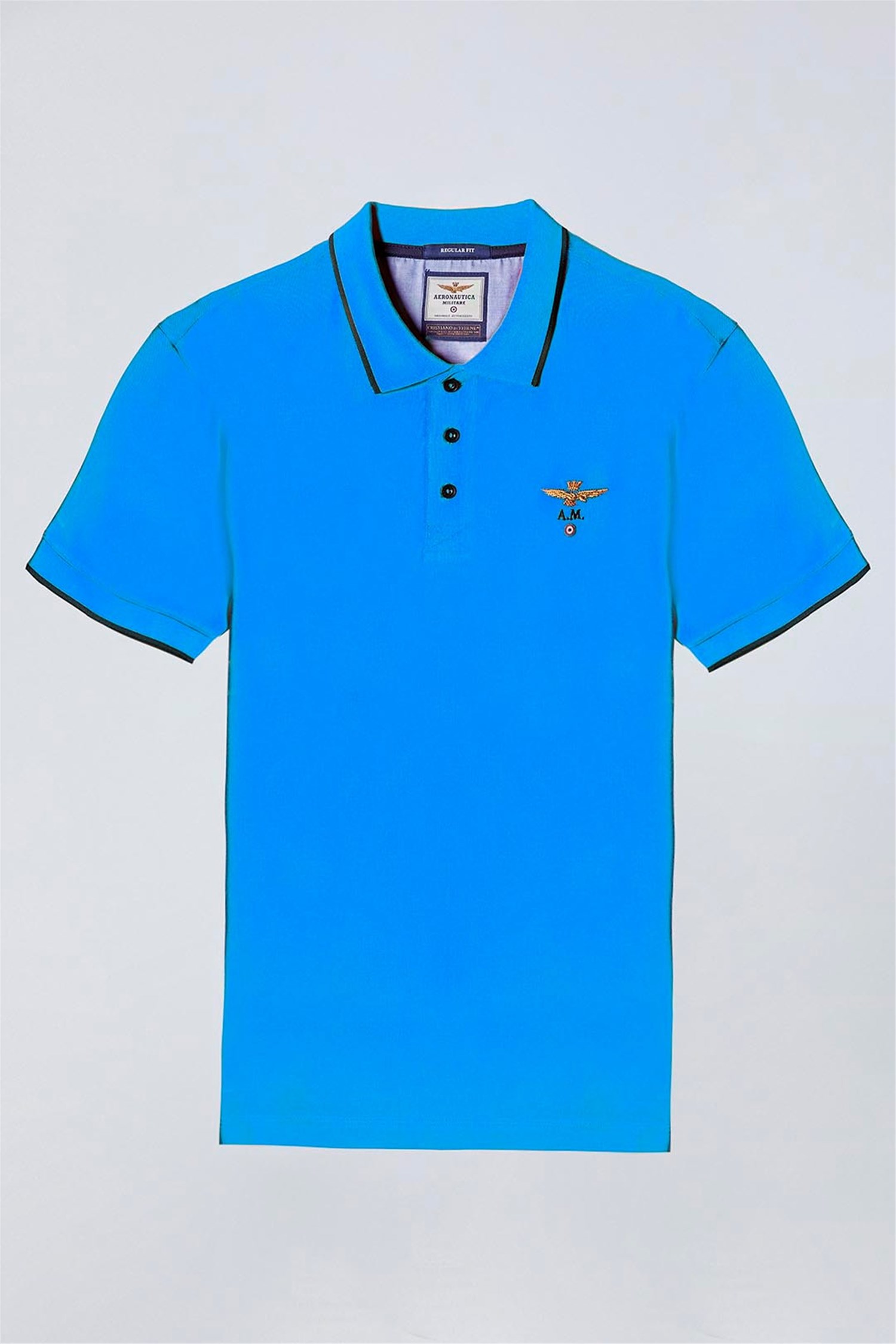 AERONAUTICA MILITARE 251PO1308P82 Azzurro Abbigliamento Uomo Polo