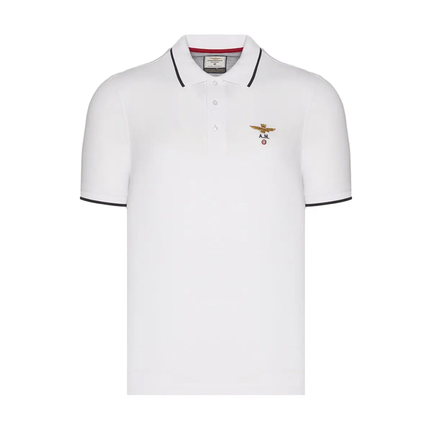 AERONAUTICA MILITARE 251PO1308P82 Bianco Abbigliamento Uomo Polo