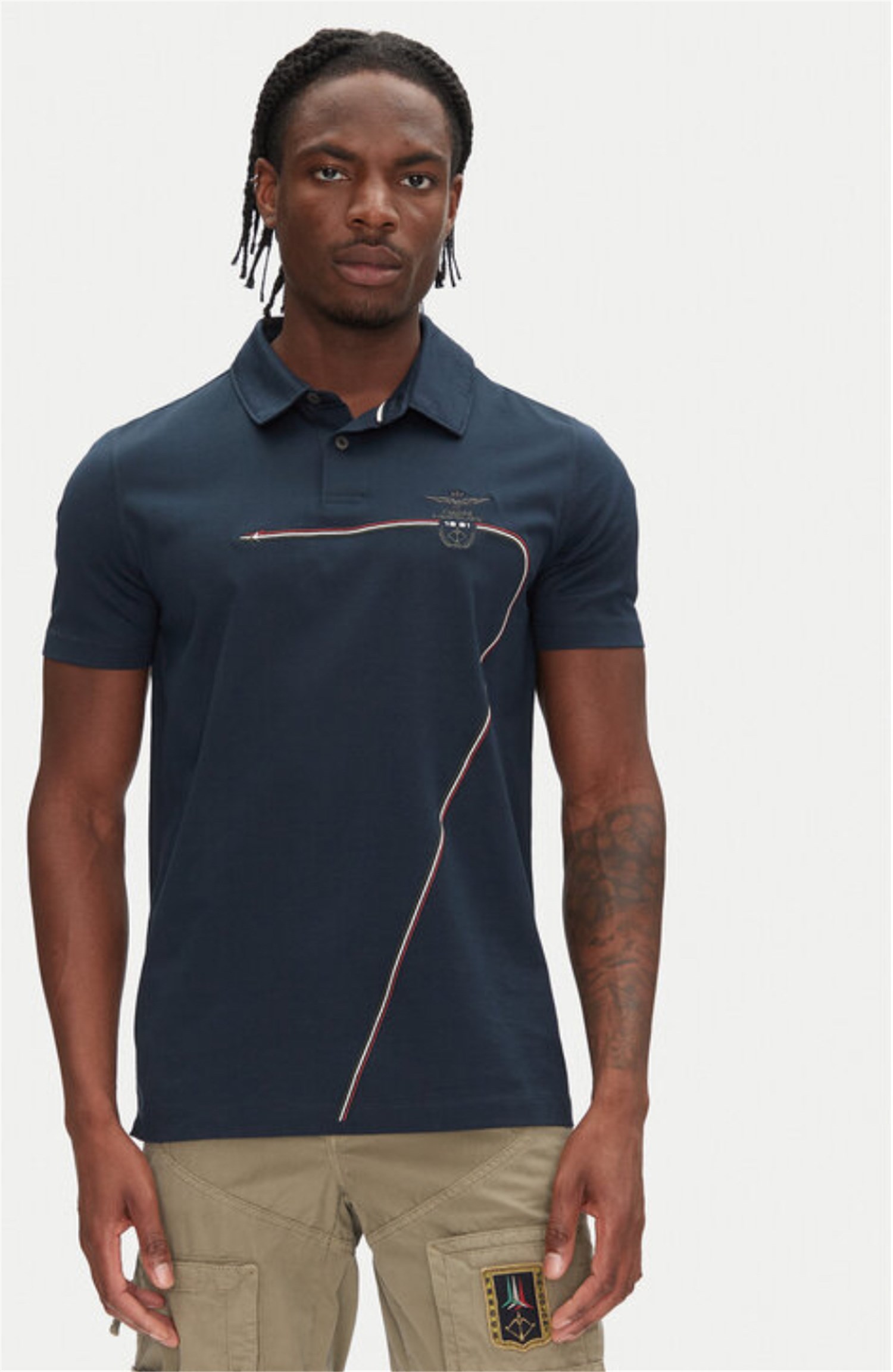 AERONAUTICA MILITARE 251PO1862J682 Blu Abbigliamento Uomo Polo