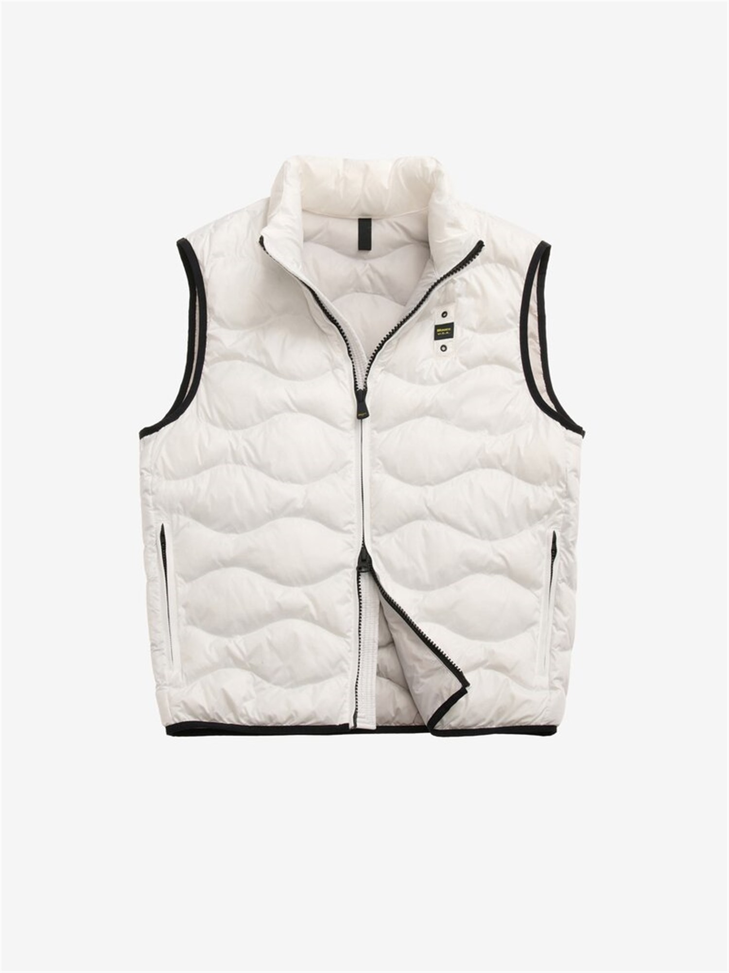 Blauer 25SBLUX02081 005958 Bianco Abbigliamento Uomo Gilet