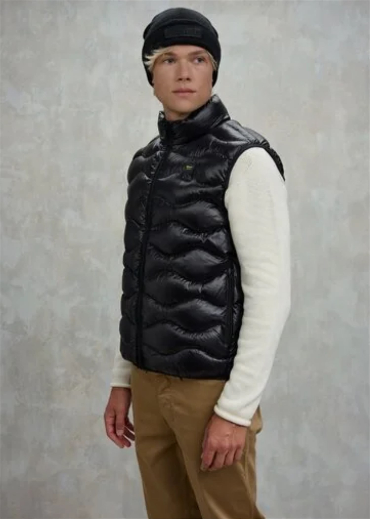 Blauer 25SBLUX02081 005958 Nero Abbigliamento Uomo Gilet