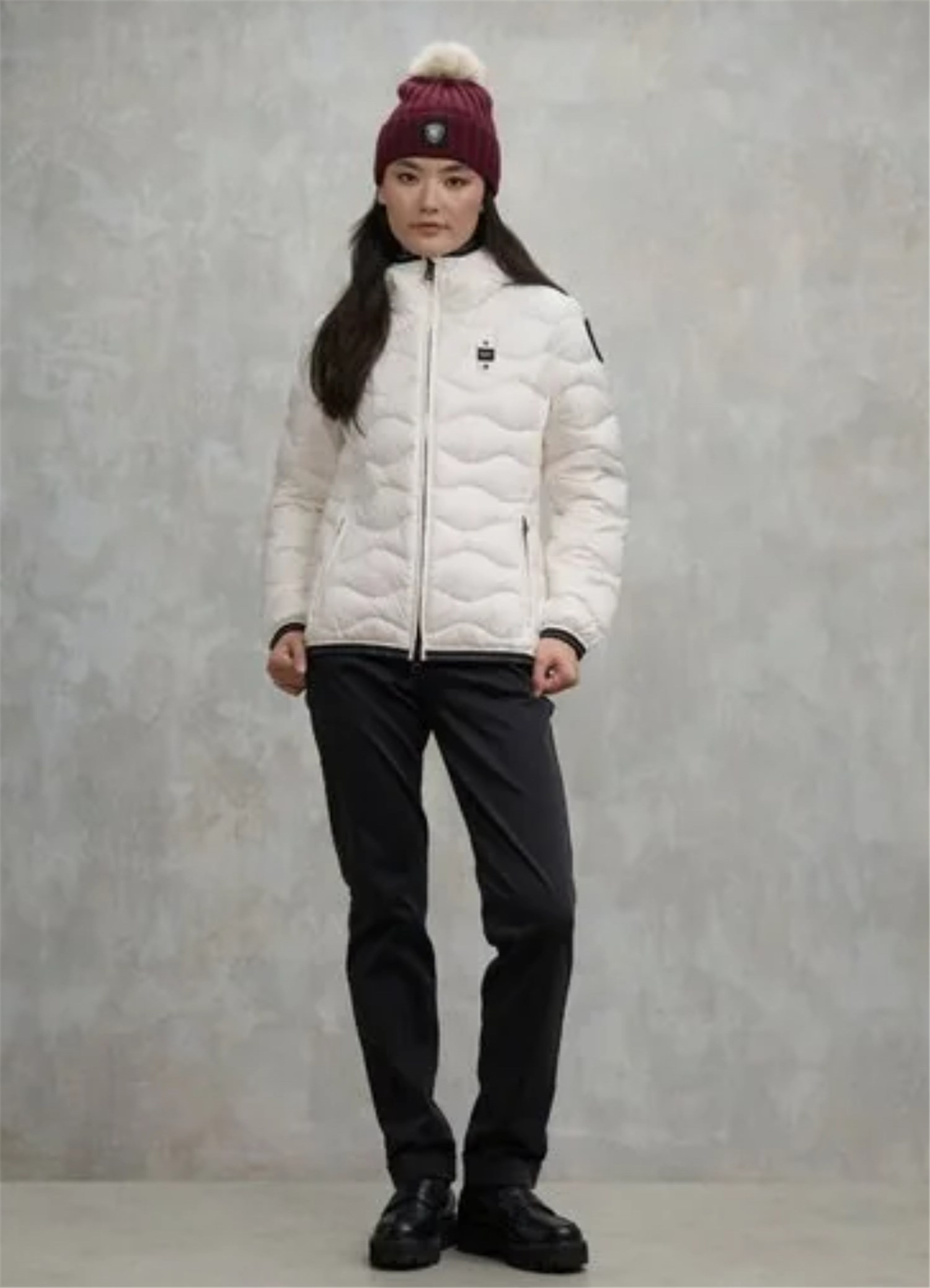 Blauer 25WBLDC03095-006047 Bianco Abbigliamento Donna Piumino