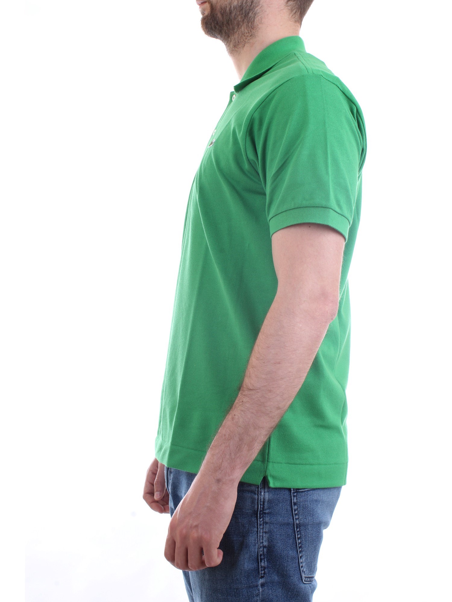 Lacoste L.12.12 verde qmn Abbigliamento Uomo Polo
