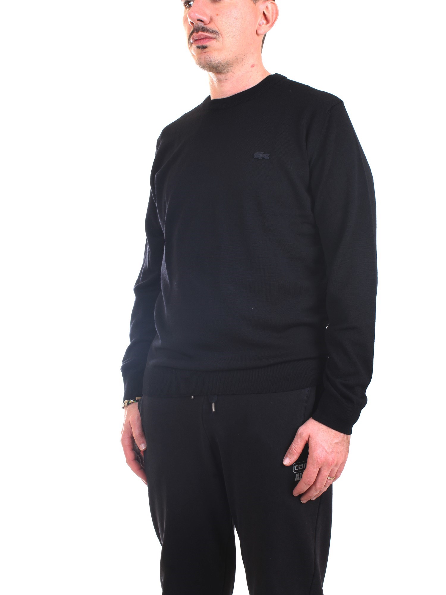 Lacoste AH1969 00 Nero Abbigliamento Uomo Maglioni