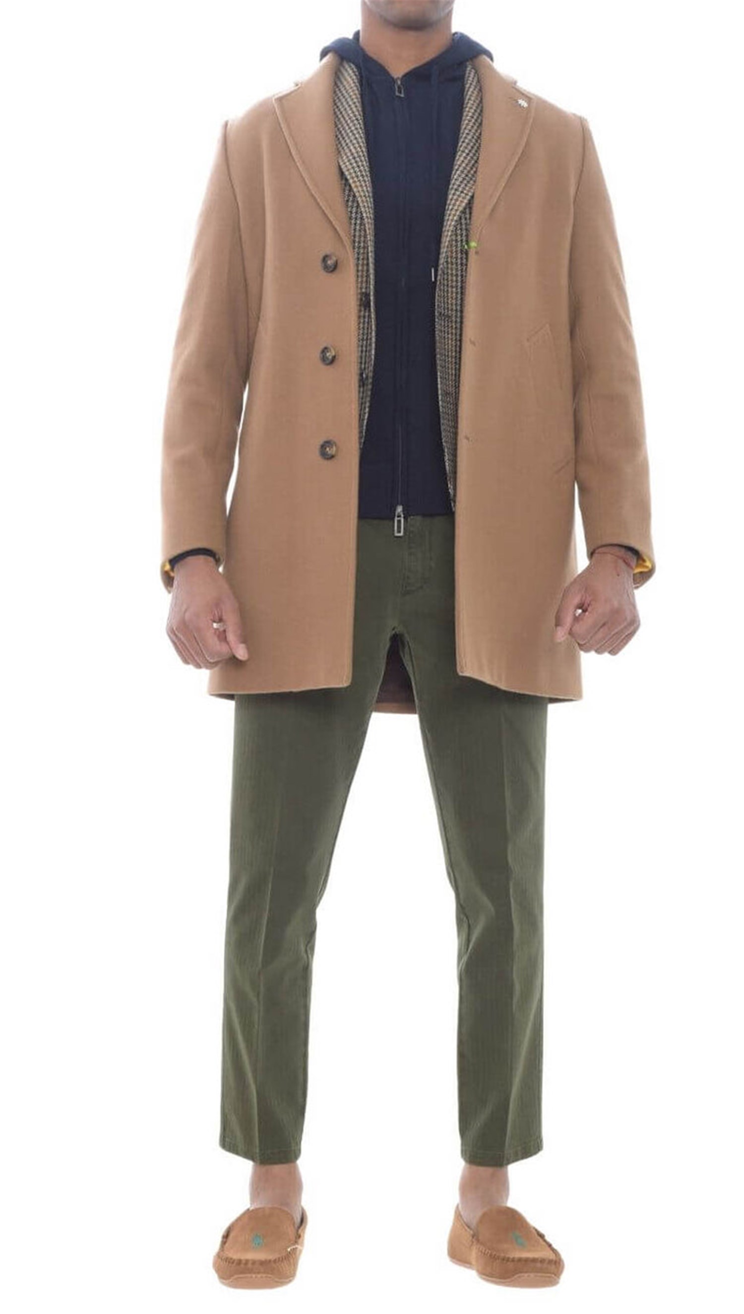 MANUEL RITZ 3532C4448 Beige Abbigliamento Uomo Cappotto