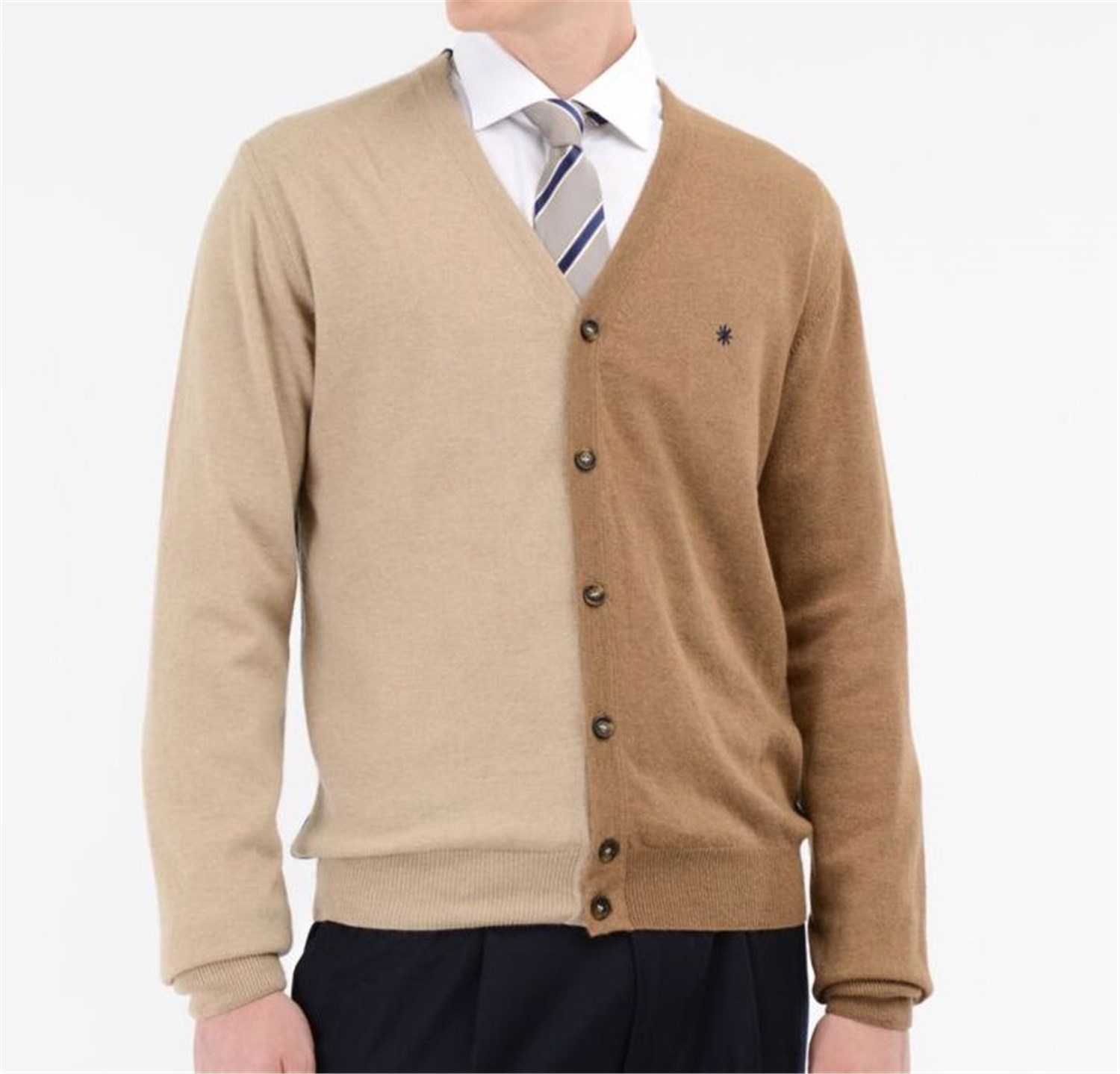 MANUEL RITZ 3532M515 Marrone Abbigliamento Uomo Cardigan