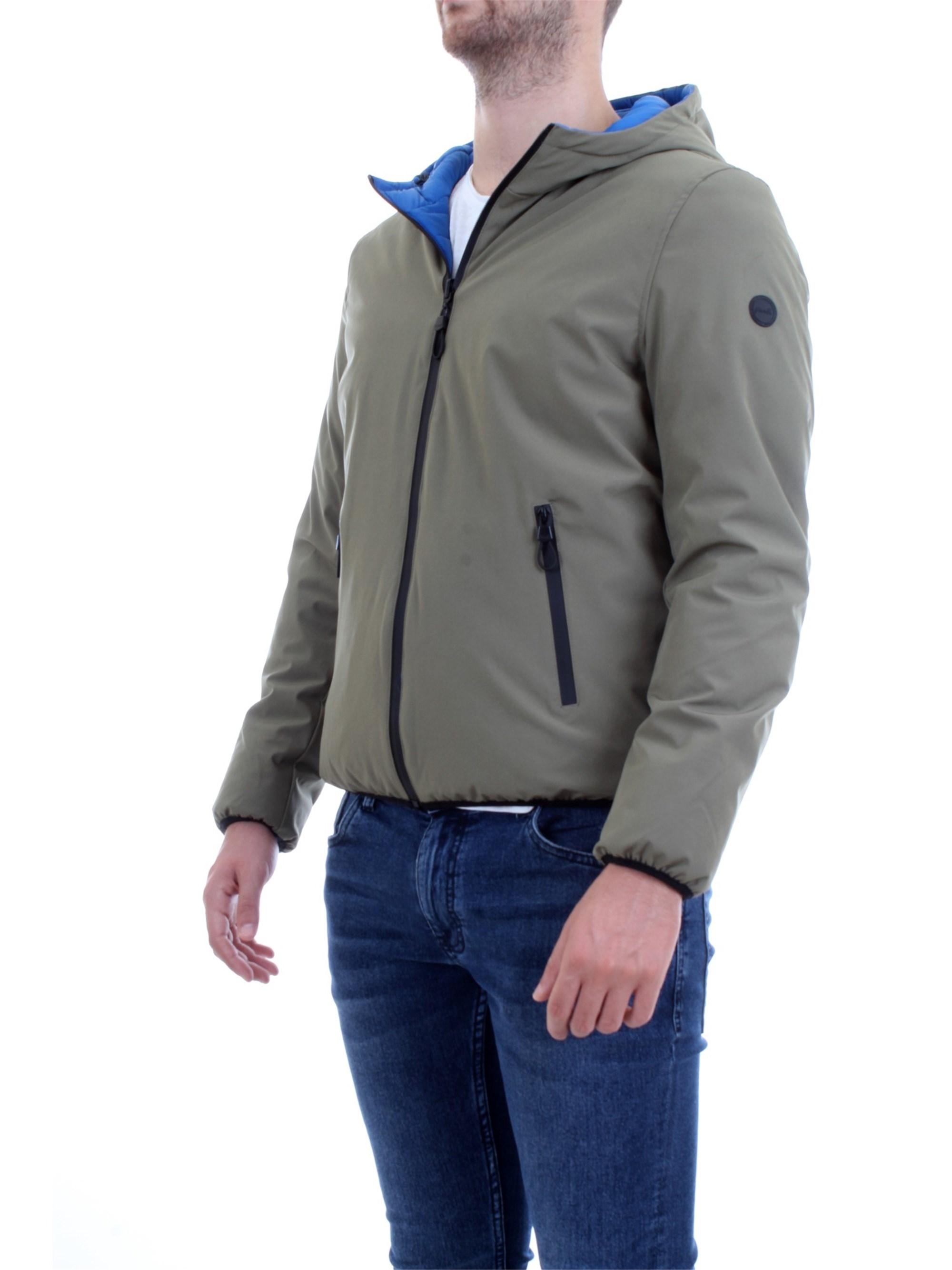 F**K IFKM5001S Verde Militare Abbigliamento Uomo Piumino