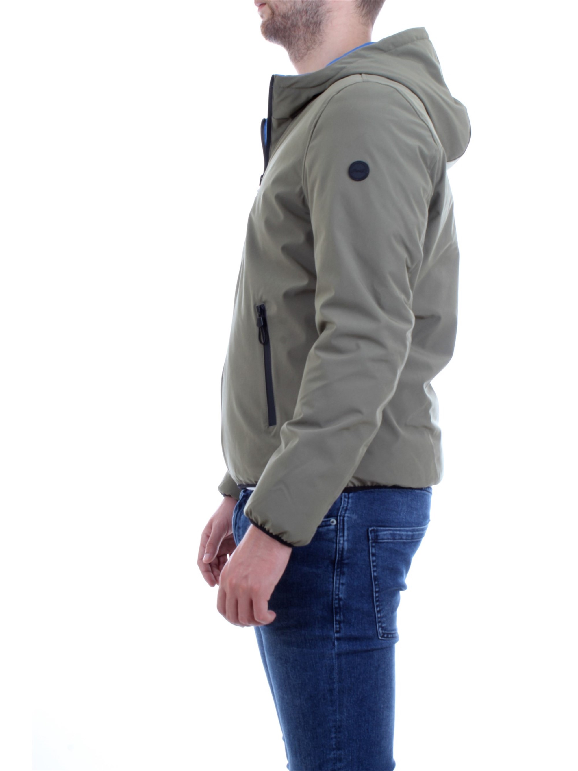 F**K IFKM5001S Verde Militare Abbigliamento Uomo Piumino