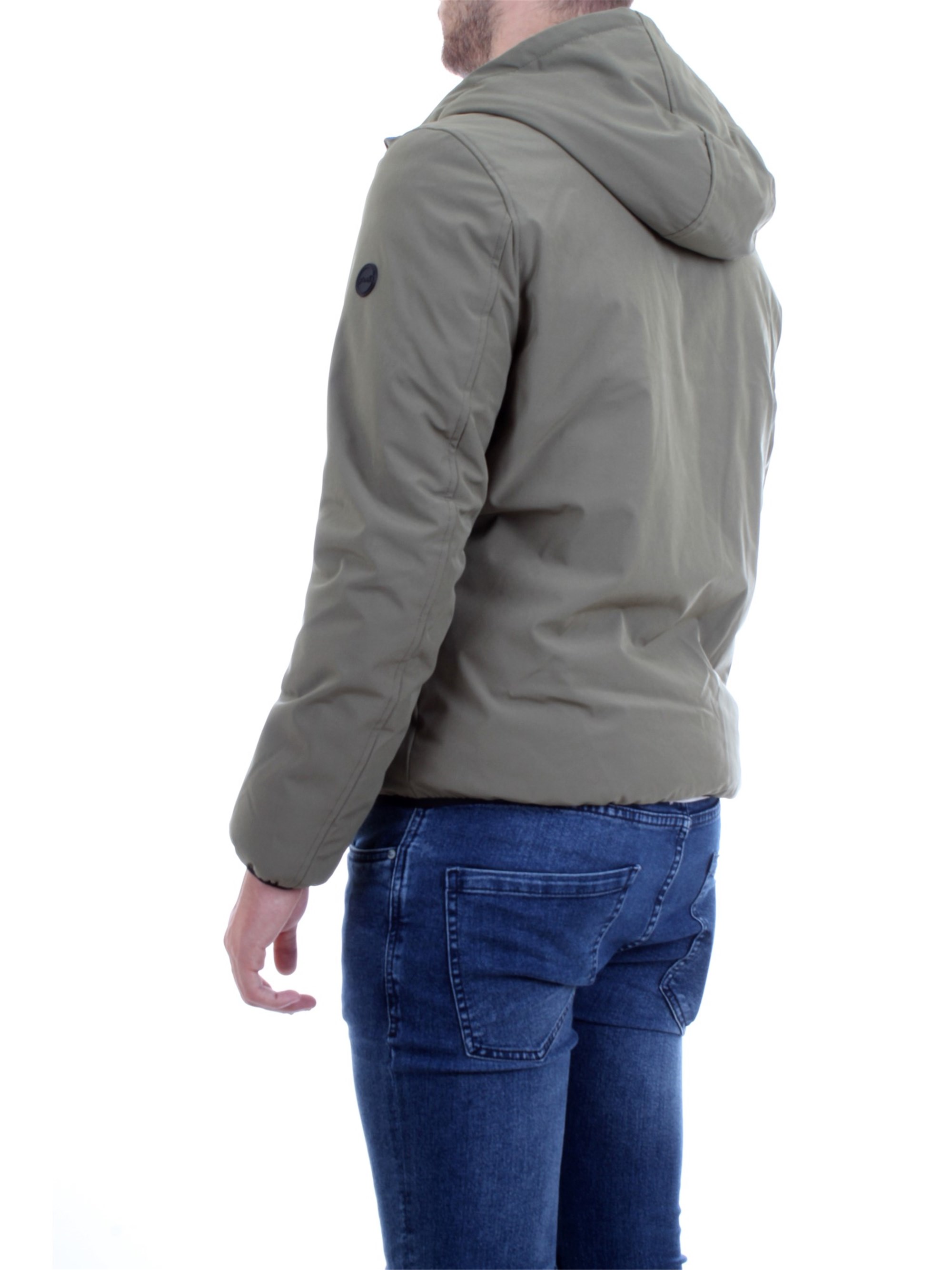 F**K IFKM5001S Verde Militare Abbigliamento Uomo Piumino