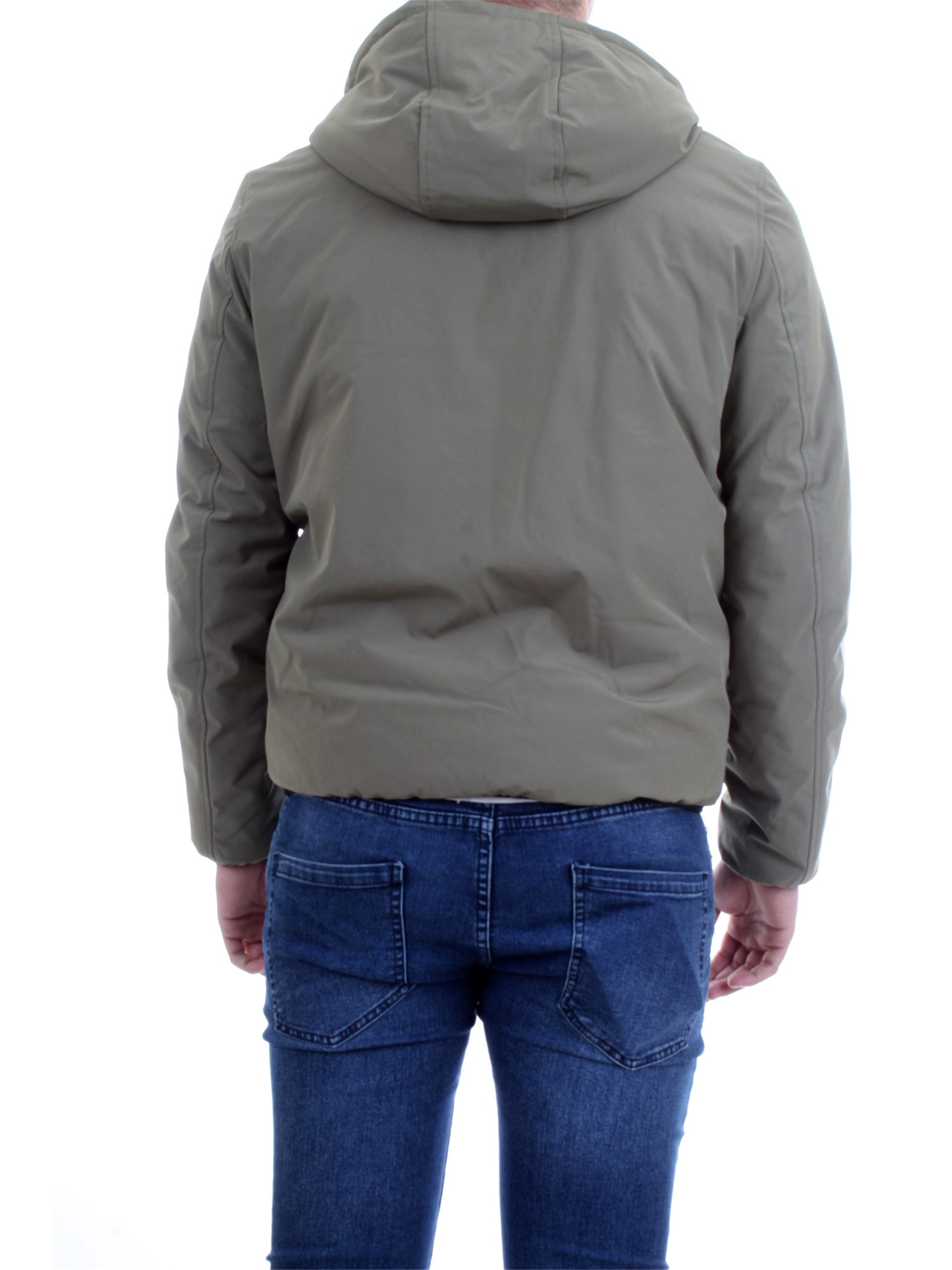 F**K IFKM5001S Verde Militare Abbigliamento Uomo Piumino