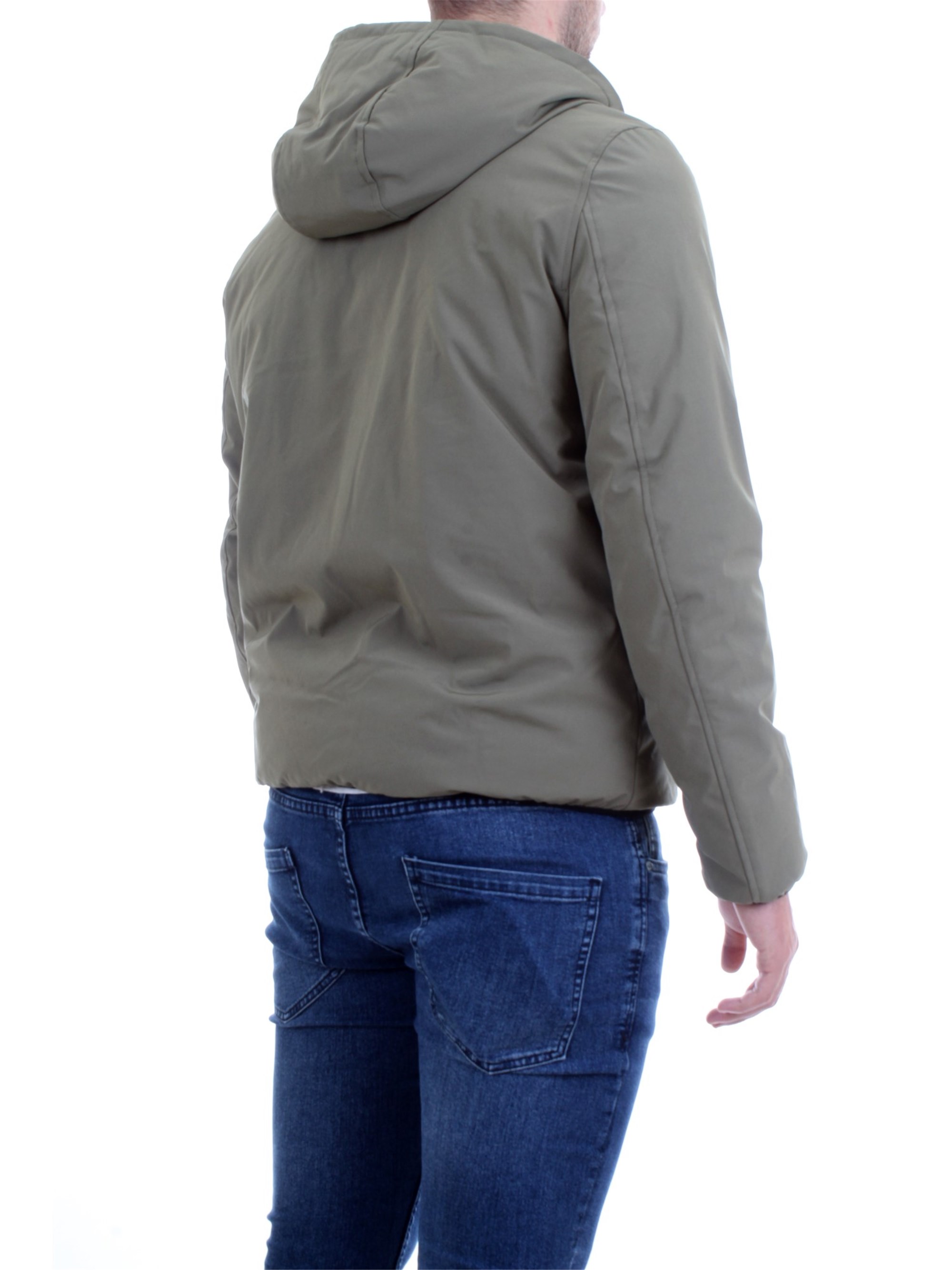 F**K IFKM5001S Verde Militare Abbigliamento Uomo Piumino