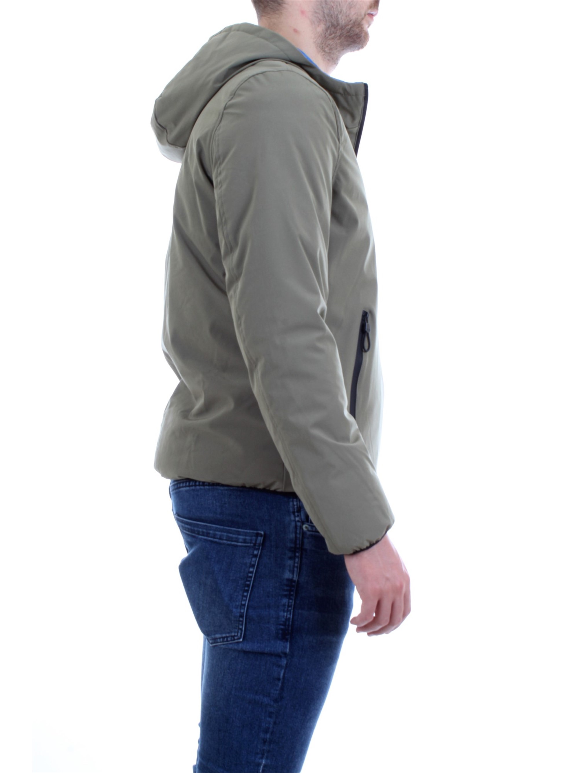 F**K IFKM5001S Verde Militare Abbigliamento Uomo Piumino