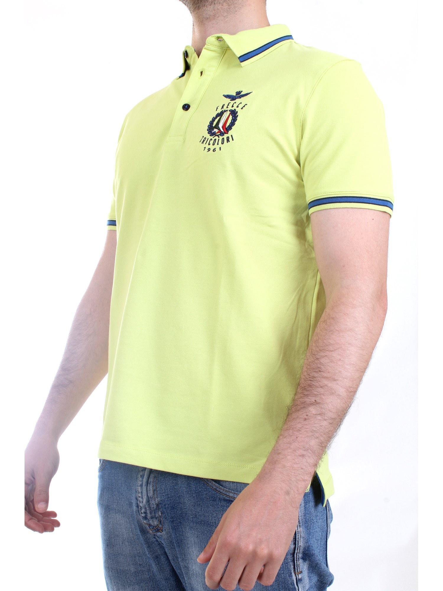 AERONAUTICA MILITARE 221PO1599P191 lime Abbigliamento Uomo Polo