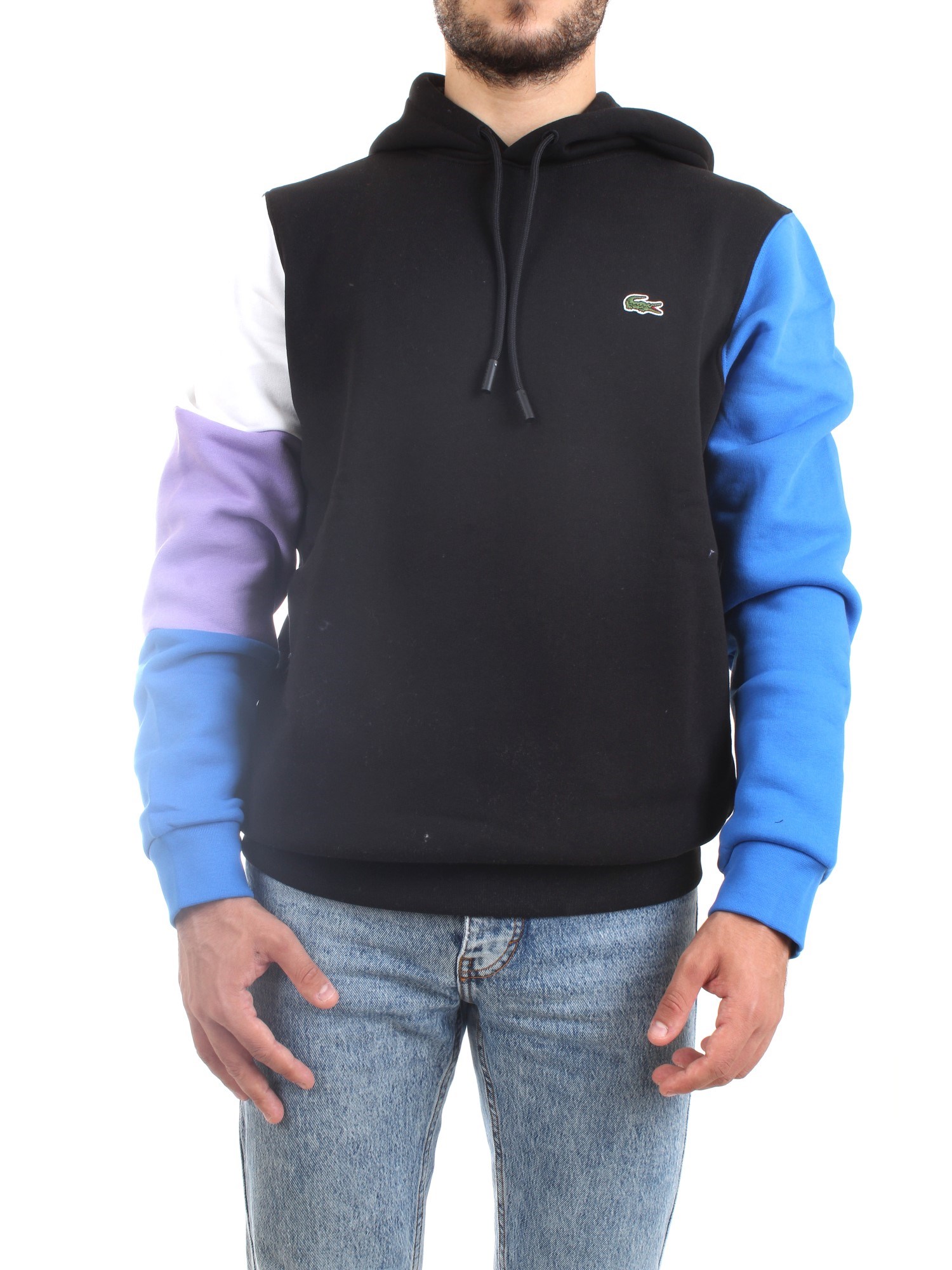 Lacoste SH9620 00 Nero Abbigliamento Unisex Felpa