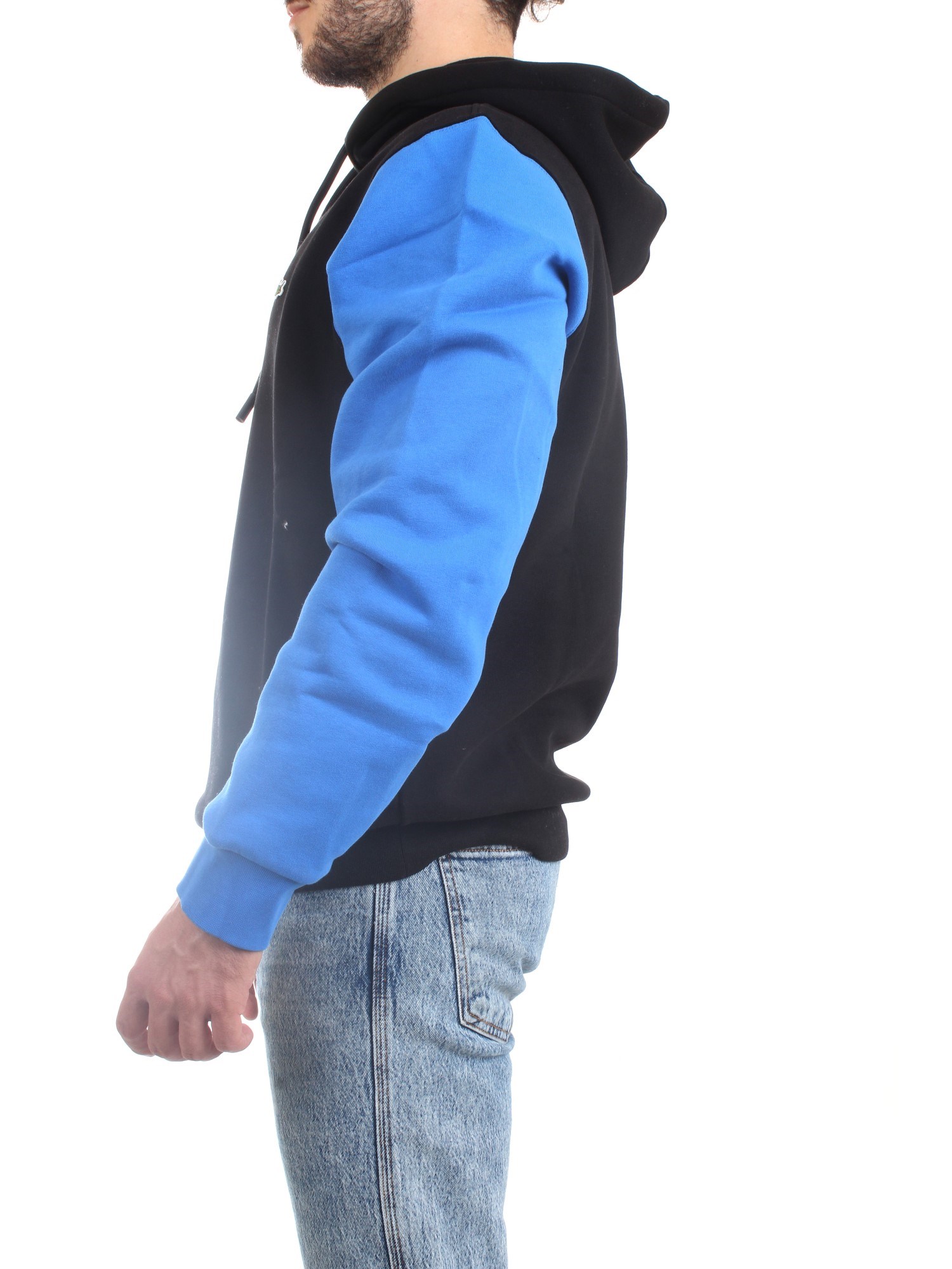 Lacoste SH9620 00 Nero Abbigliamento Unisex Felpa