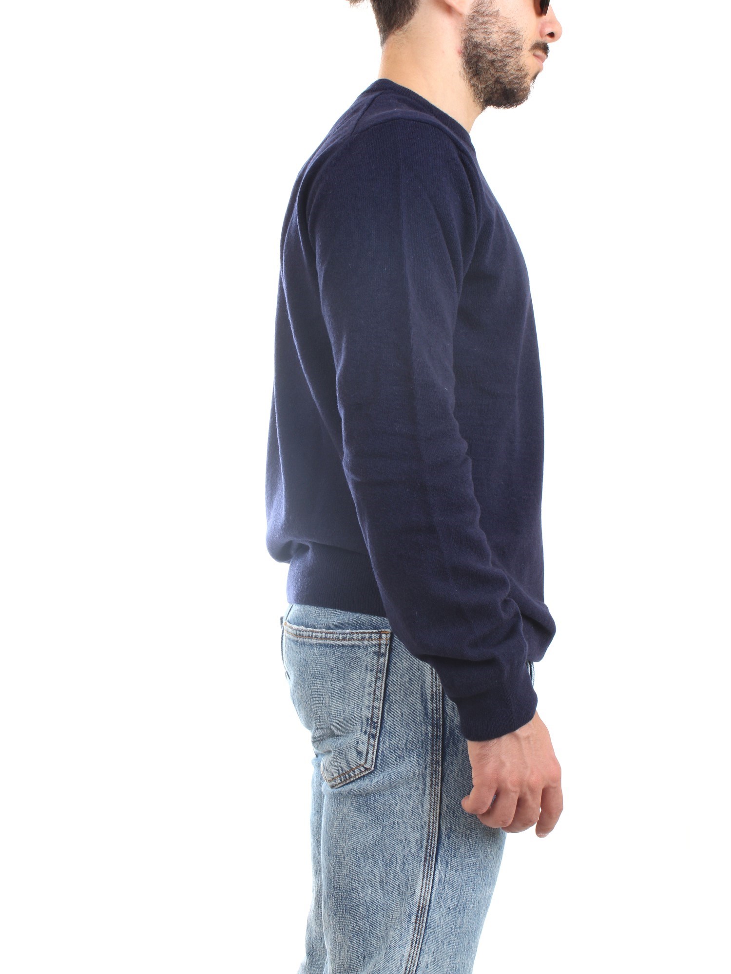 Lacoste AH3449 00 Blu Abbigliamento Uomo Maglioni