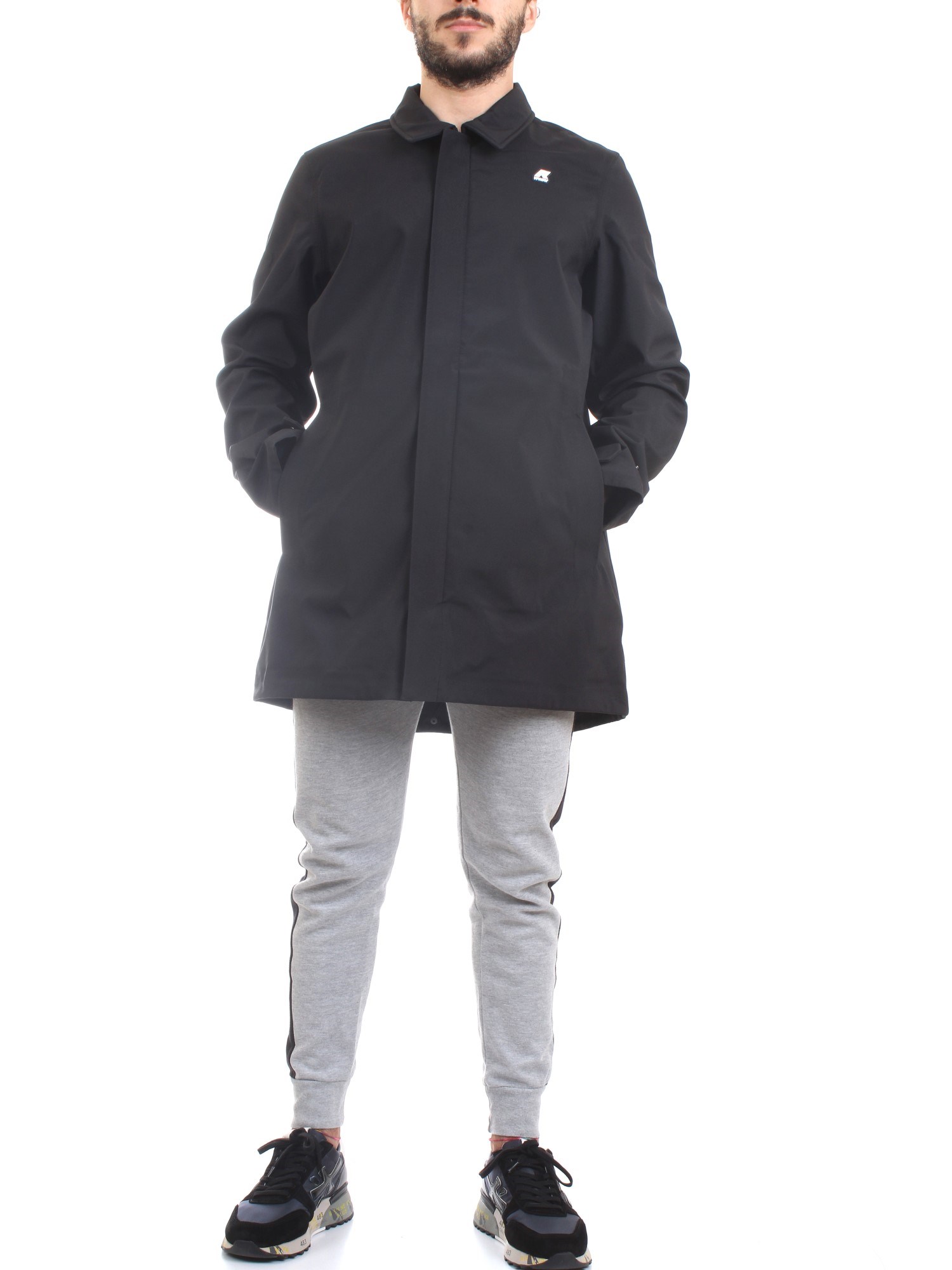 K-WAY k5112vw Nero Abbigliamento Uomo PARKA