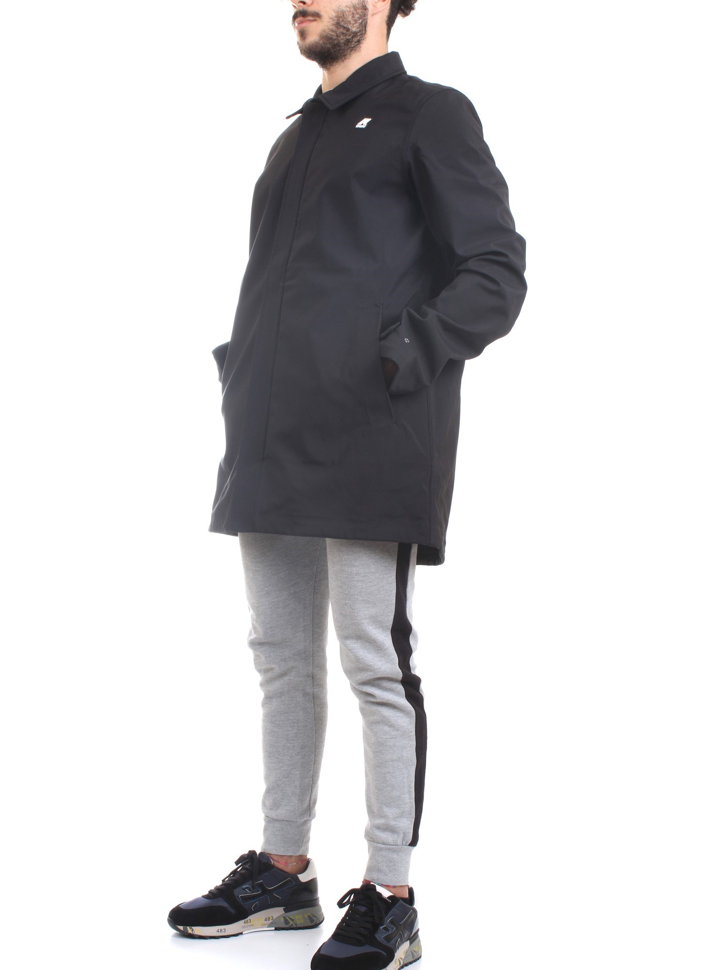 K-WAY k5112vw Nero Abbigliamento Uomo PARKA