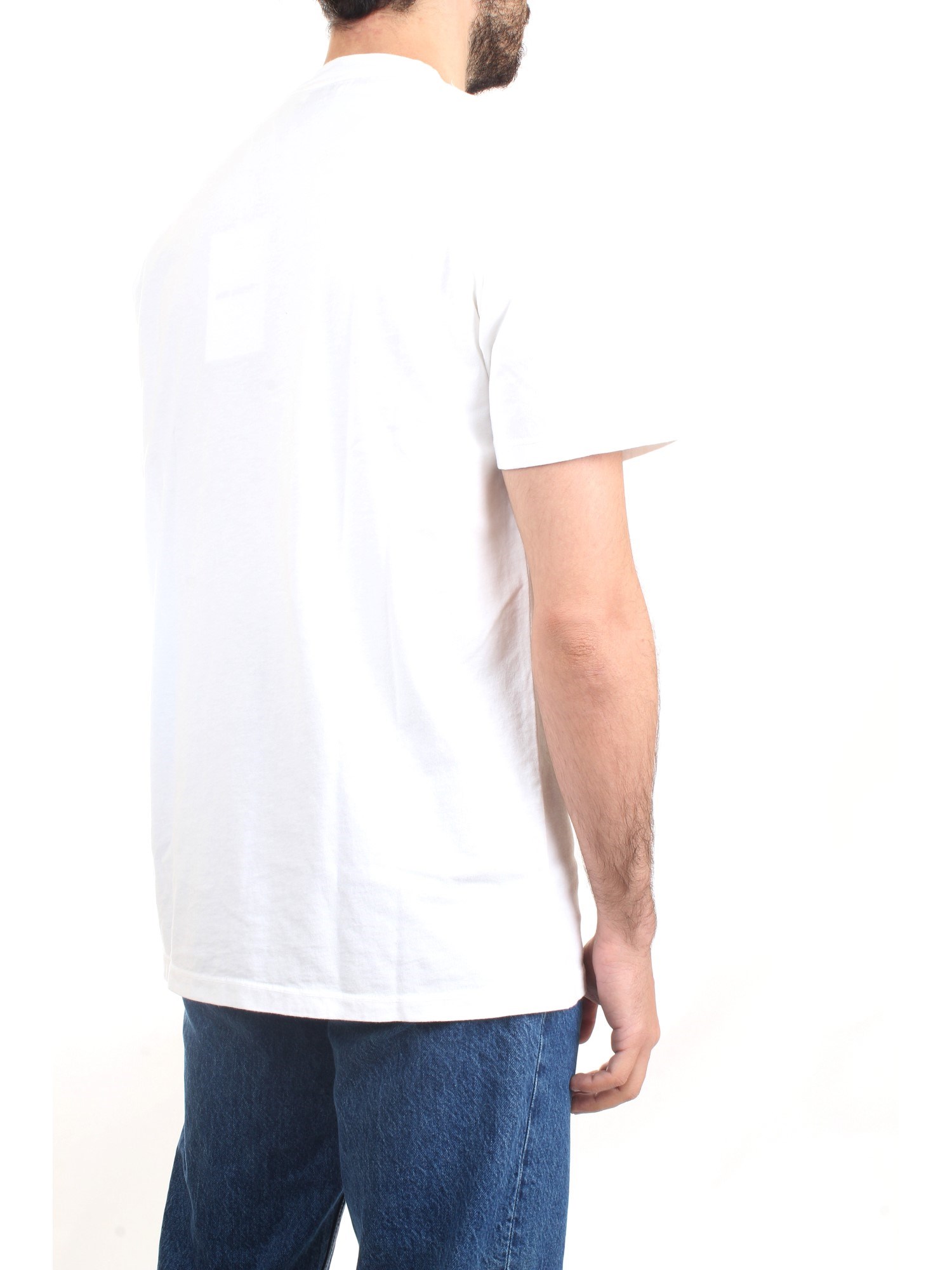ROY ROGER'S P23RRU172CD55XXXX Bianco Abbigliamento Uomo T-Shirt