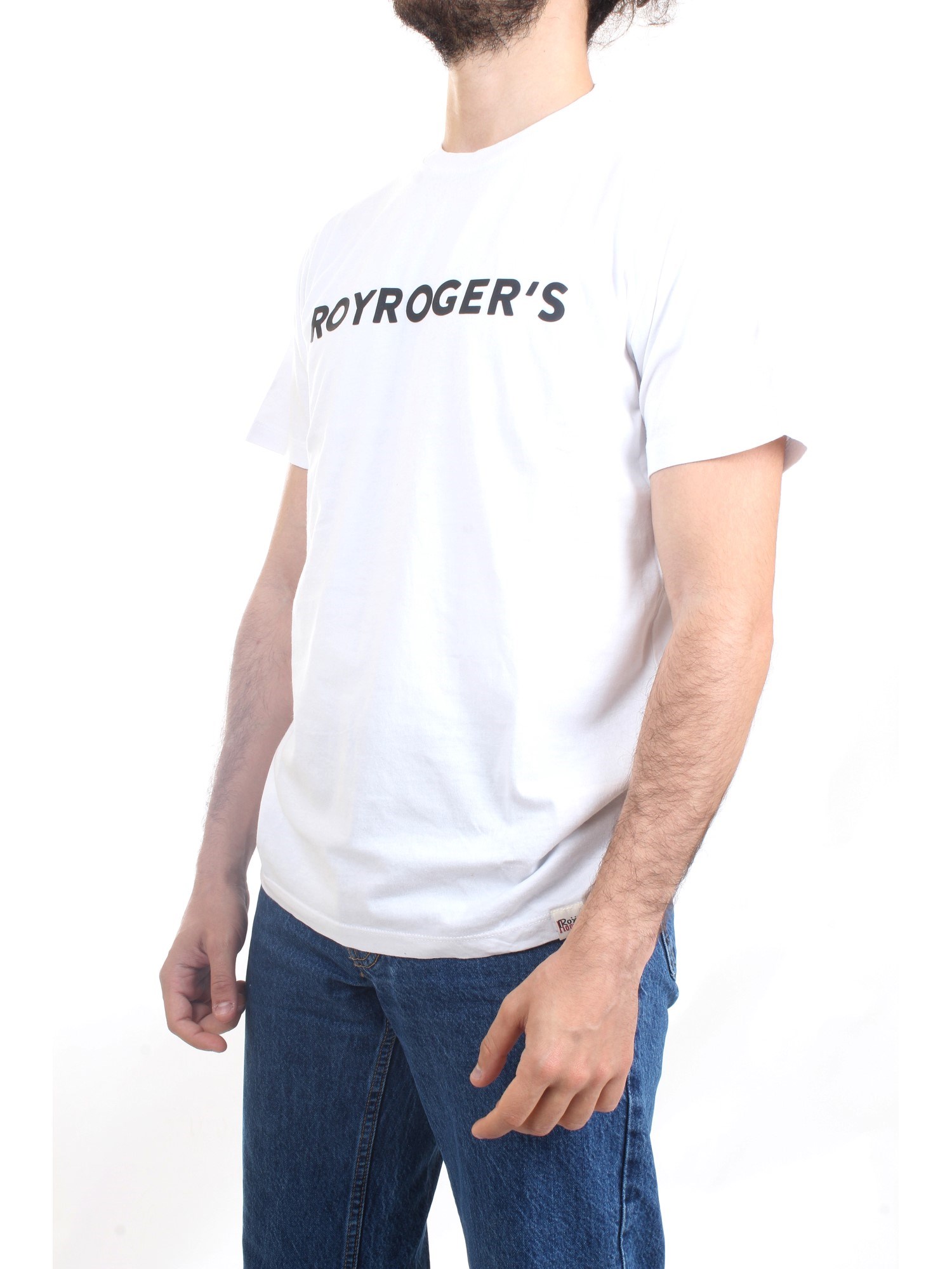ROY ROGER'S P23RRU220C748 Bianco Abbigliamento Uomo T-Shirt