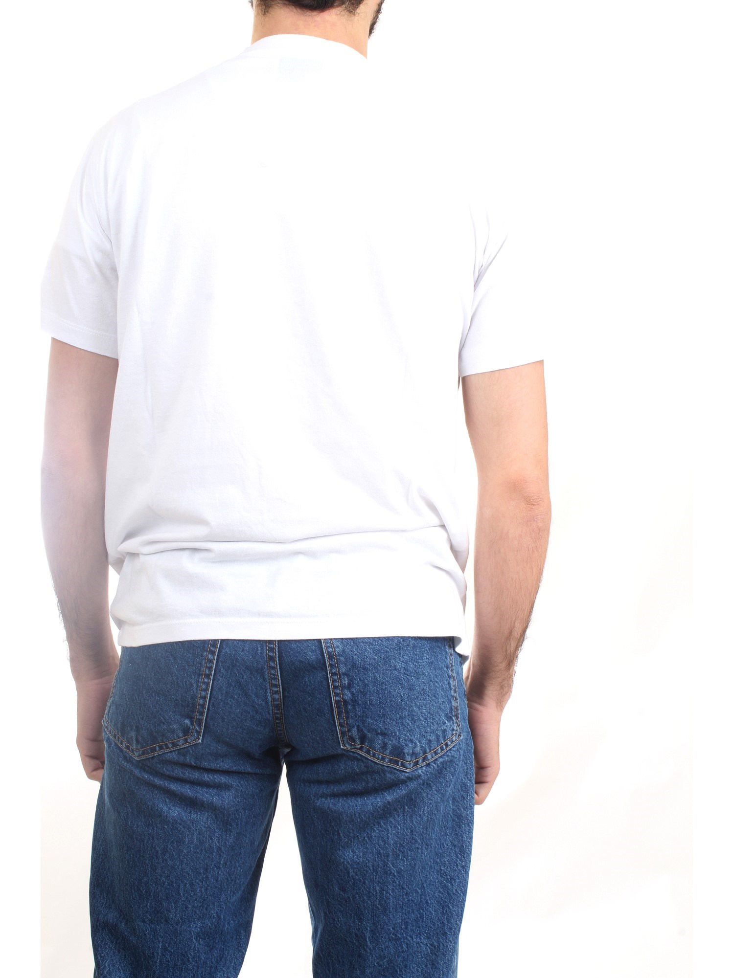 ROY ROGER'S P23RRU220C748 Bianco Abbigliamento Uomo T-Shirt