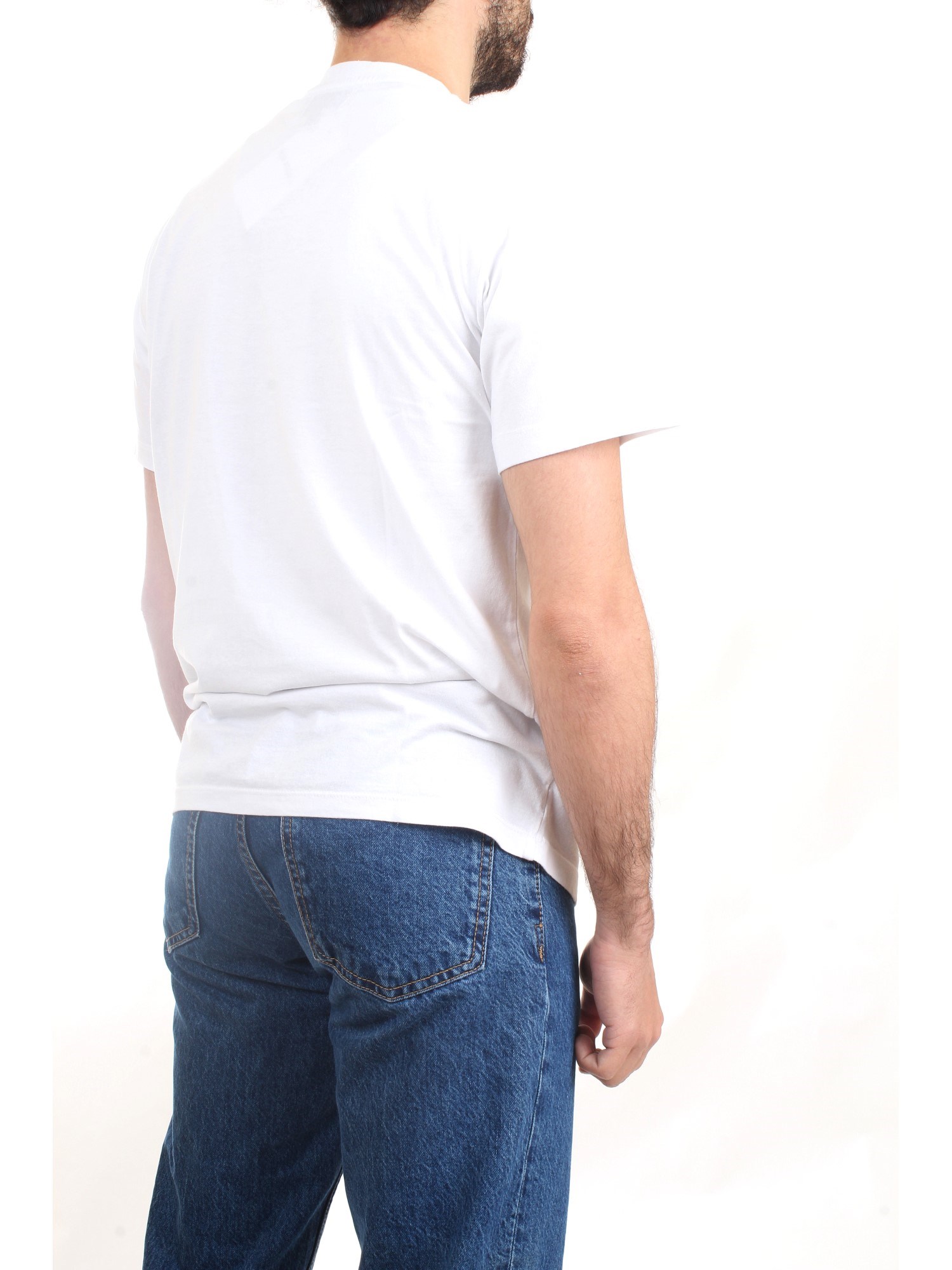 ROY ROGER'S P23RRU220C748 Bianco Abbigliamento Uomo T-Shirt