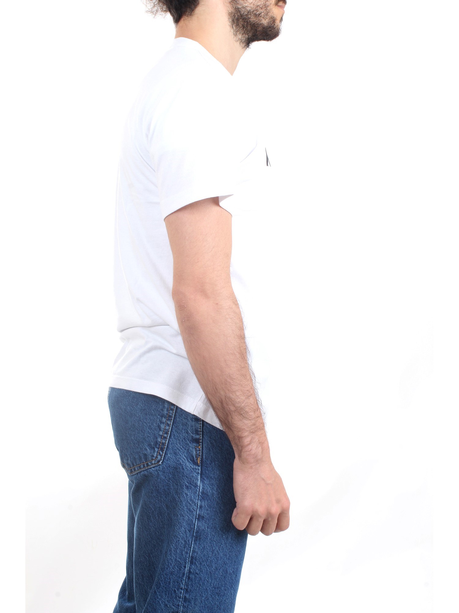 ROY ROGER'S P23RRU220C748 Bianco Abbigliamento Uomo T-Shirt