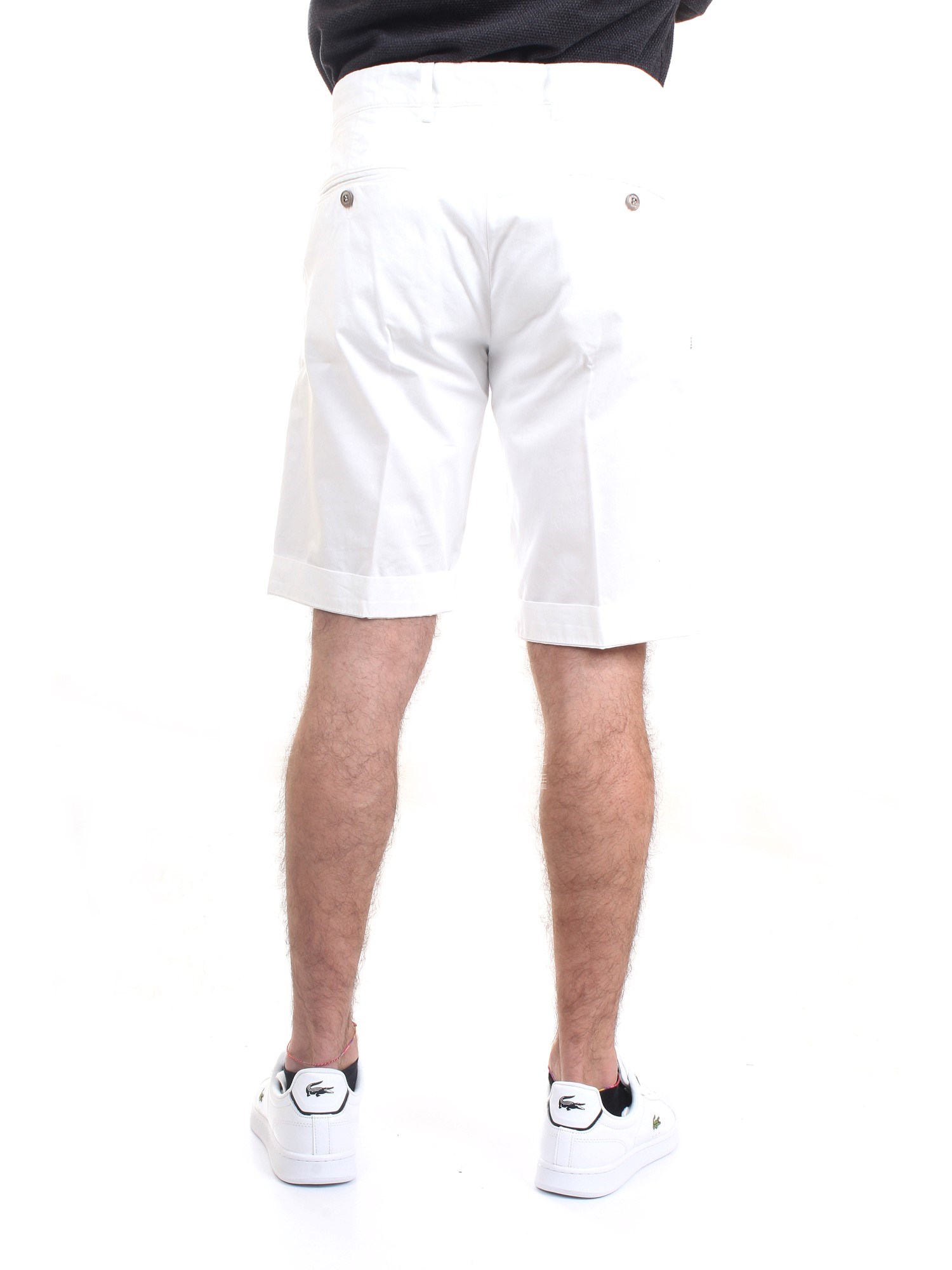 40 Weft SERGENTBE 1683 Bianco Abbigliamento Uomo Bermuda