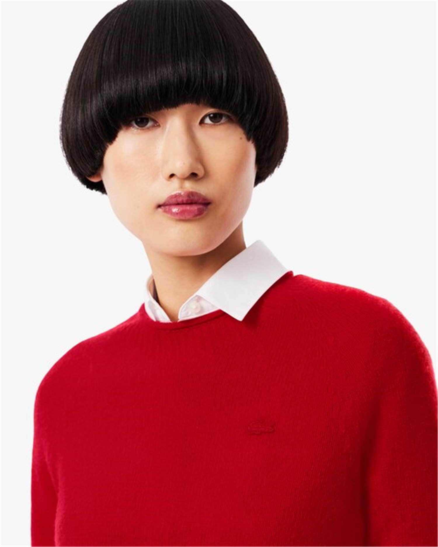 Lacoste AF4160 Rosso Abbigliamento Donna Maglioni