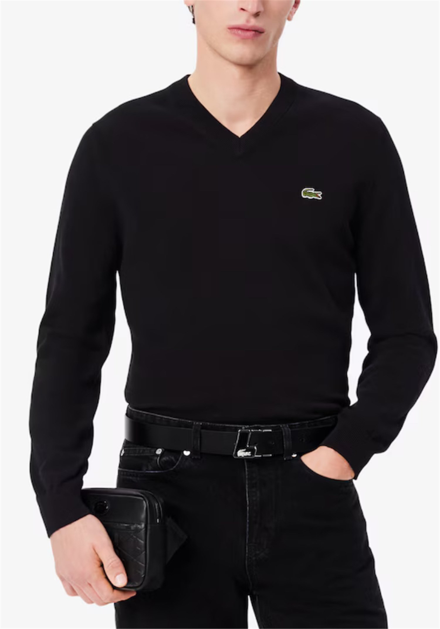 Lacoste AAH1951 Nero Abbigliamento Uomo Maglioni