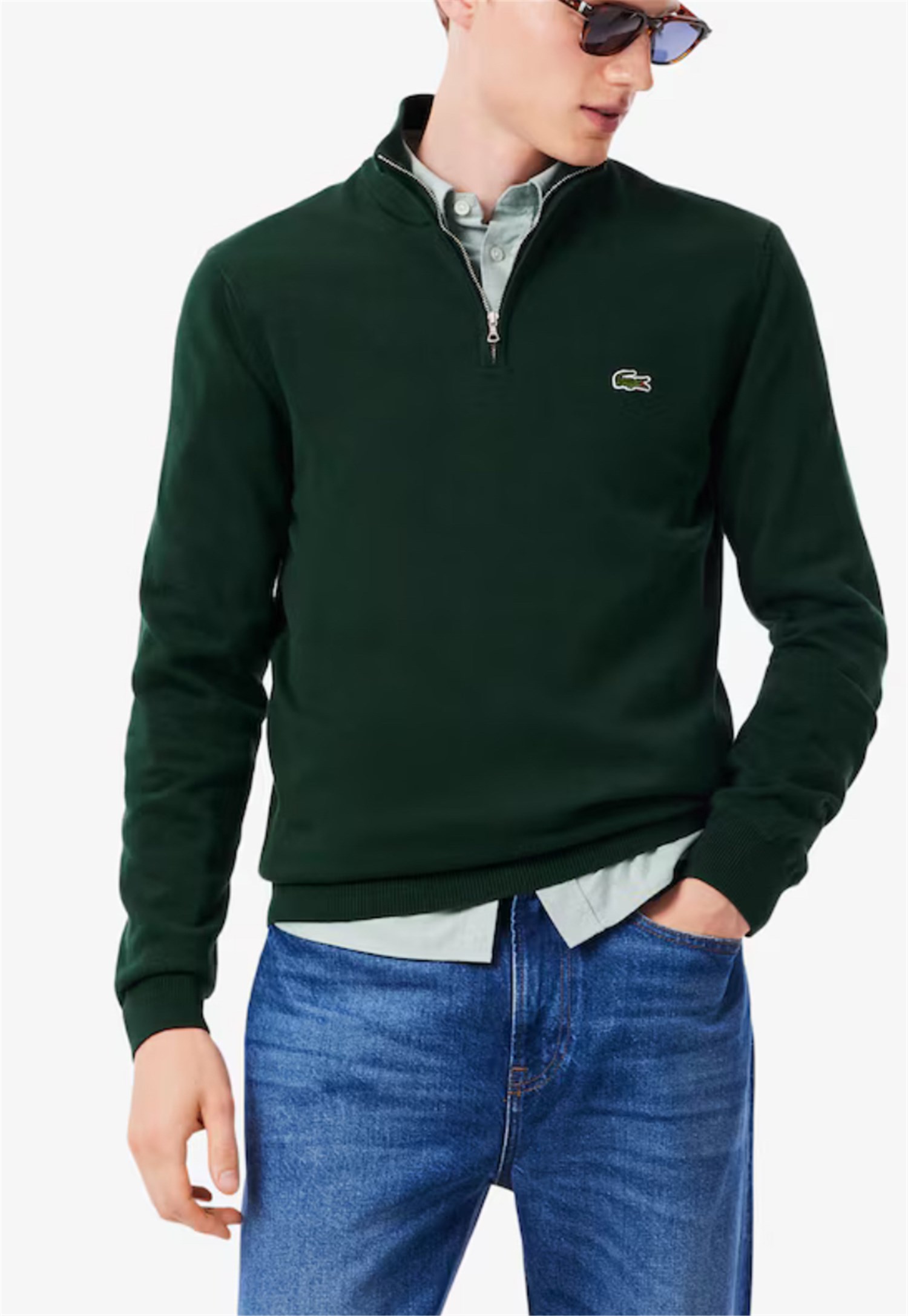 Lacoste AH1980 Verde Abbigliamento Uomo Maglia