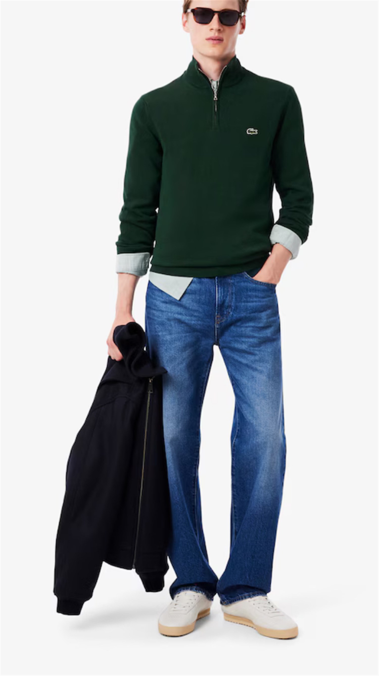 Lacoste AH1980 Verde Abbigliamento Uomo Maglia