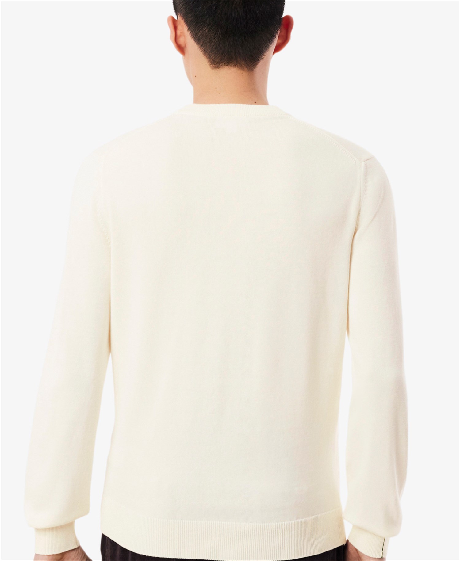 Lacoste AH1985 00 Bianco Abbigliamento Uomo Pullover